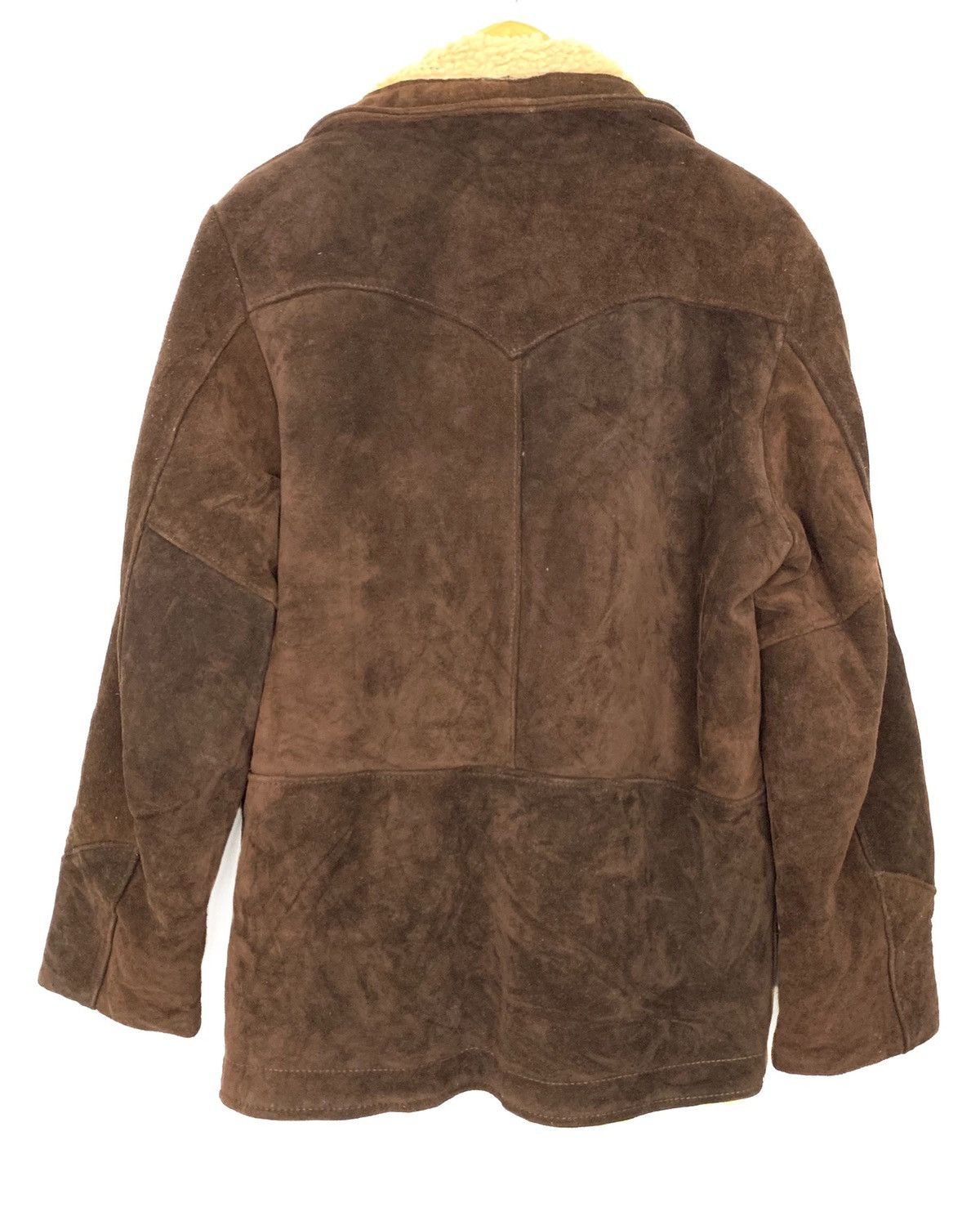 Schott 🔥 Vintage Schott Sherpa Suede Leather Heavy Jacket Size US M / EU 48-50 / 2 - 4 Thumbnail