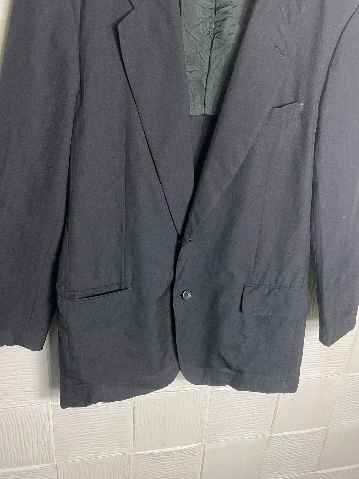 Issey Miyake × Vintage ISSEY MIYAKE (IM MIYAKE DESIGN STUDIO) BLAZZER JACKET Size 36R - 5 Thumbnail
