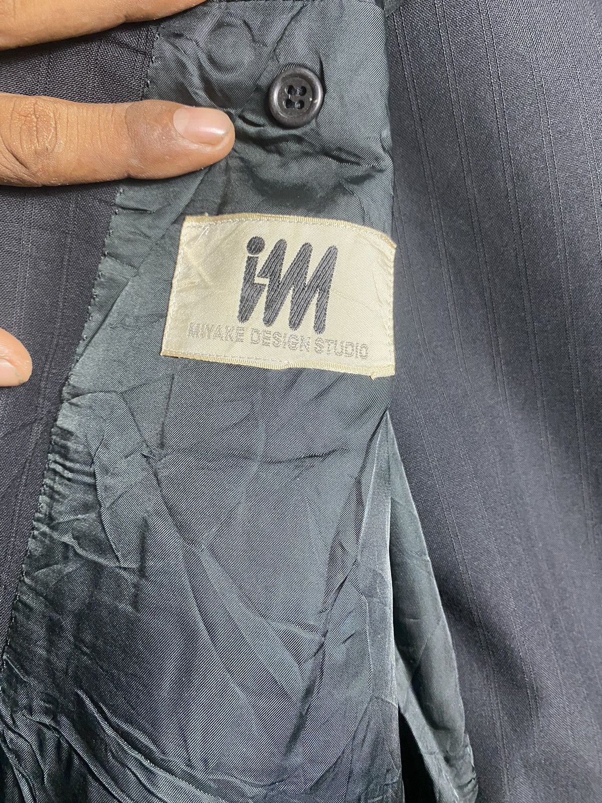 Issey Miyake × Vintage ISSEY MIYAKE (IM MIYAKE DESIGN STUDIO) BLAZZER JACKET Size 36R - 10 Thumbnail