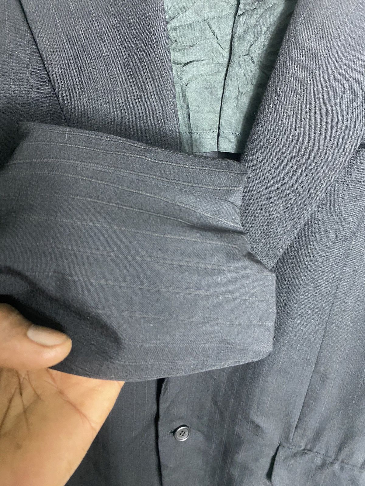 Issey Miyake × Vintage ISSEY MIYAKE (IM MIYAKE DESIGN STUDIO) BLAZZER JACKET Size 36R - 4 Thumbnail