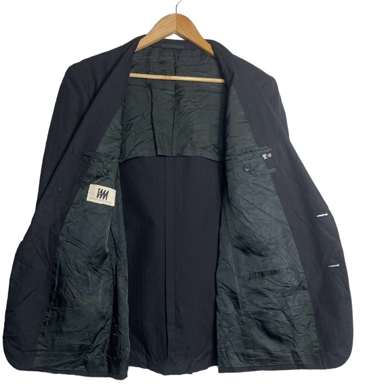 Issey Miyake × Vintage ISSEY MIYAKE (IM MIYAKE DESIGN STUDIO) BLAZZER JACKET Size 36R - 3 Thumbnail