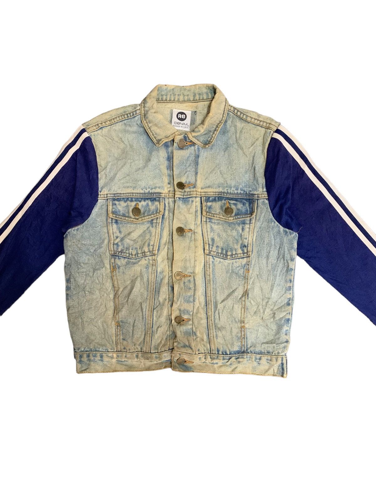 Beauty Beast Vintage Re Denim Ramade In Usa Hybrid Jeans Jacket Size M / US 6-8 / IT 42-44 - 4 Thumbnail