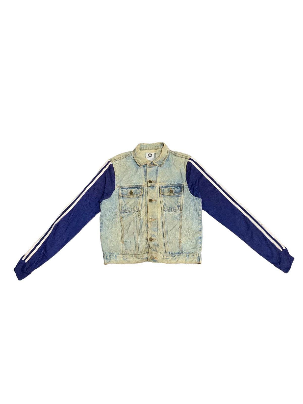 image of Beauty Beast x Denim Jacket Vintage Re Denim Ramade In Usa Hybrid Jeans Jacket in Blue, Women's (Si