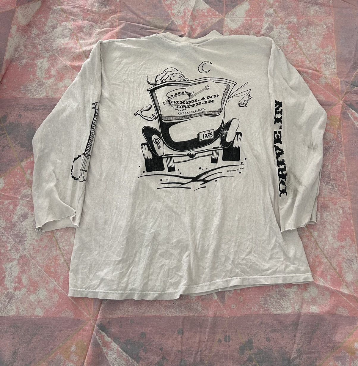 Vintage Vintage distressed Dixieland drive in 1988 longsleeve Size US M / EU 48-50 / 2 - 3 Thumbnail