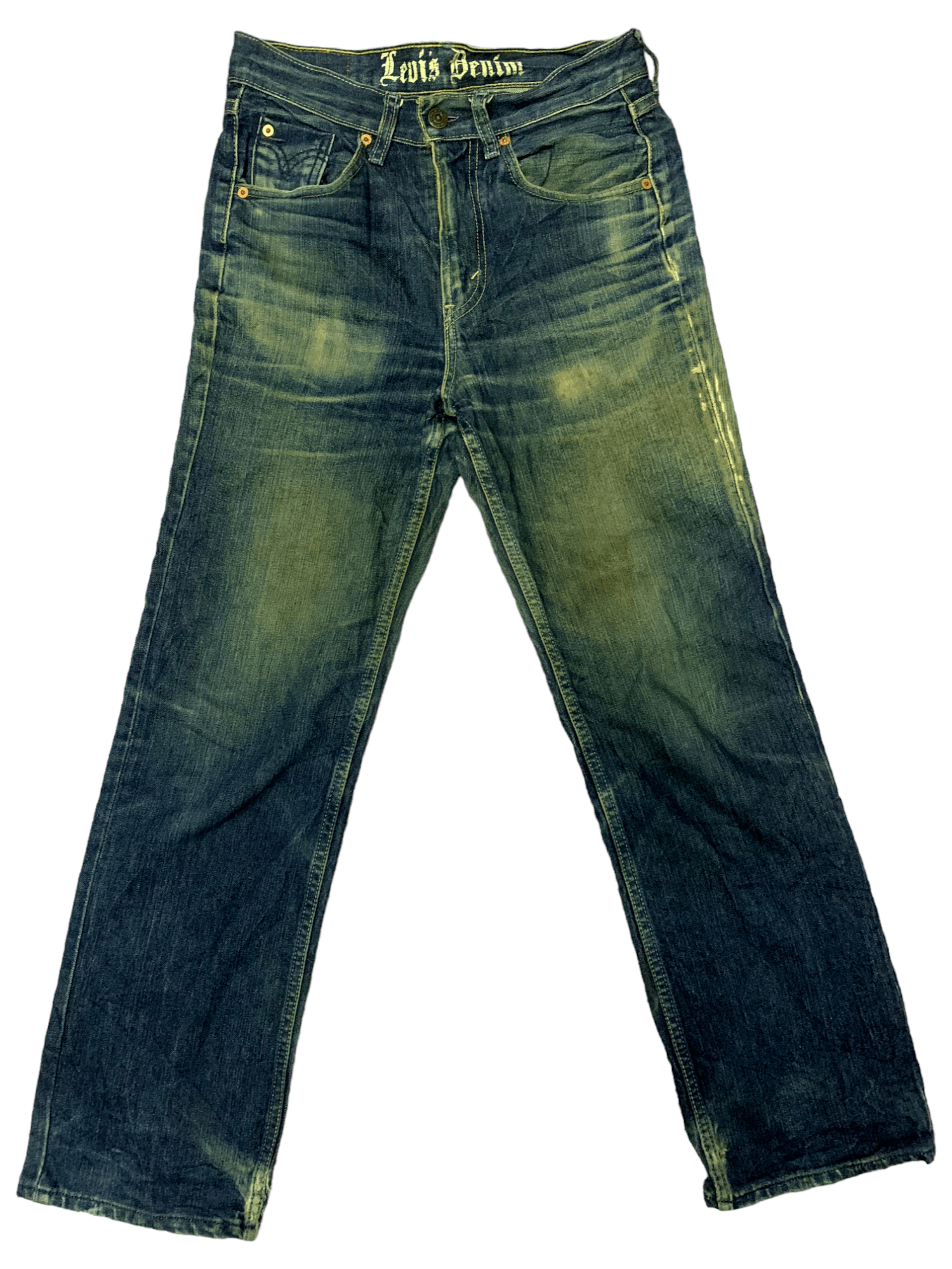 Vintage 90s Levis 505 Mud Wash Destressed Loose Jeans 28x28