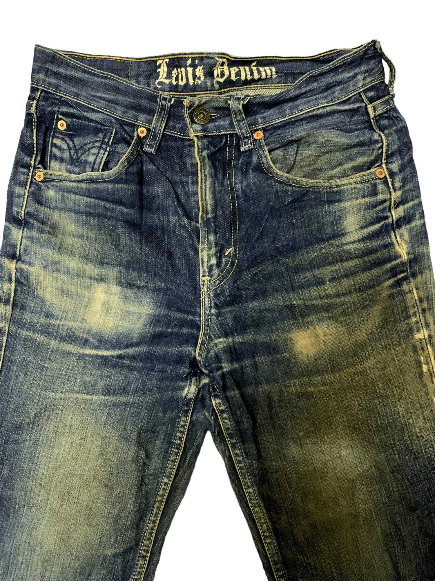 Levi's × Levi's Vintage Clothing Vintage 90s Levis 505 Mud Wash Destressed Loose Jeans 28x28 Size US 28 / EU 44 - 2 Thumbnail