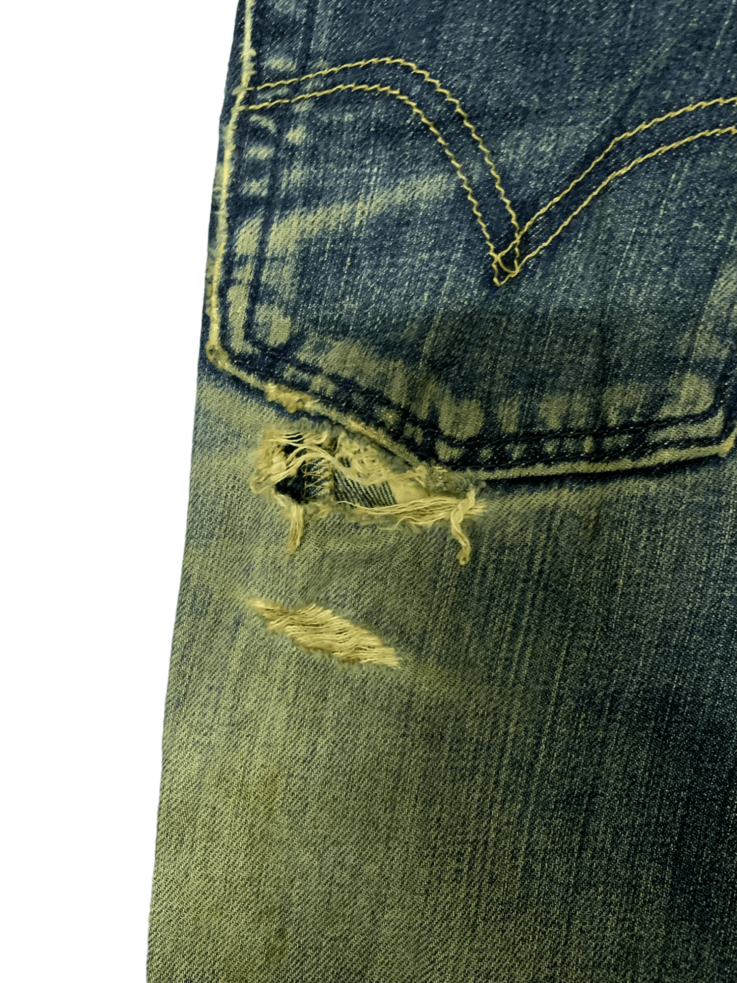 Levi's × Levi's Vintage Clothing Vintage 90s Levis 505 Mud Wash Destressed Loose Jeans 28x28 Size US 28 / EU 44 - 8 Thumbnail