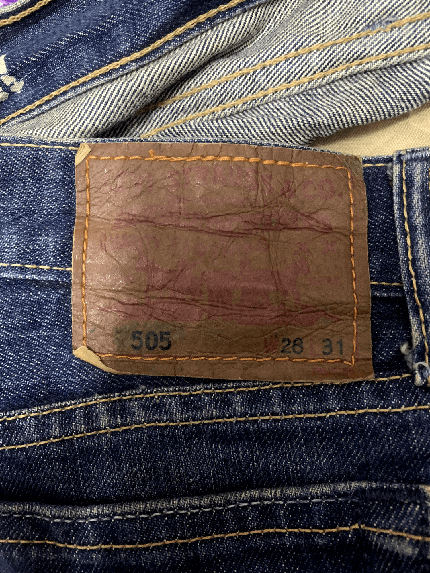 Levi's × Levi's Vintage Clothing Vintage 90s Levis 505 Mud Wash Destressed Loose Jeans 28x28 Size US 28 / EU 44 - 9 Thumbnail
