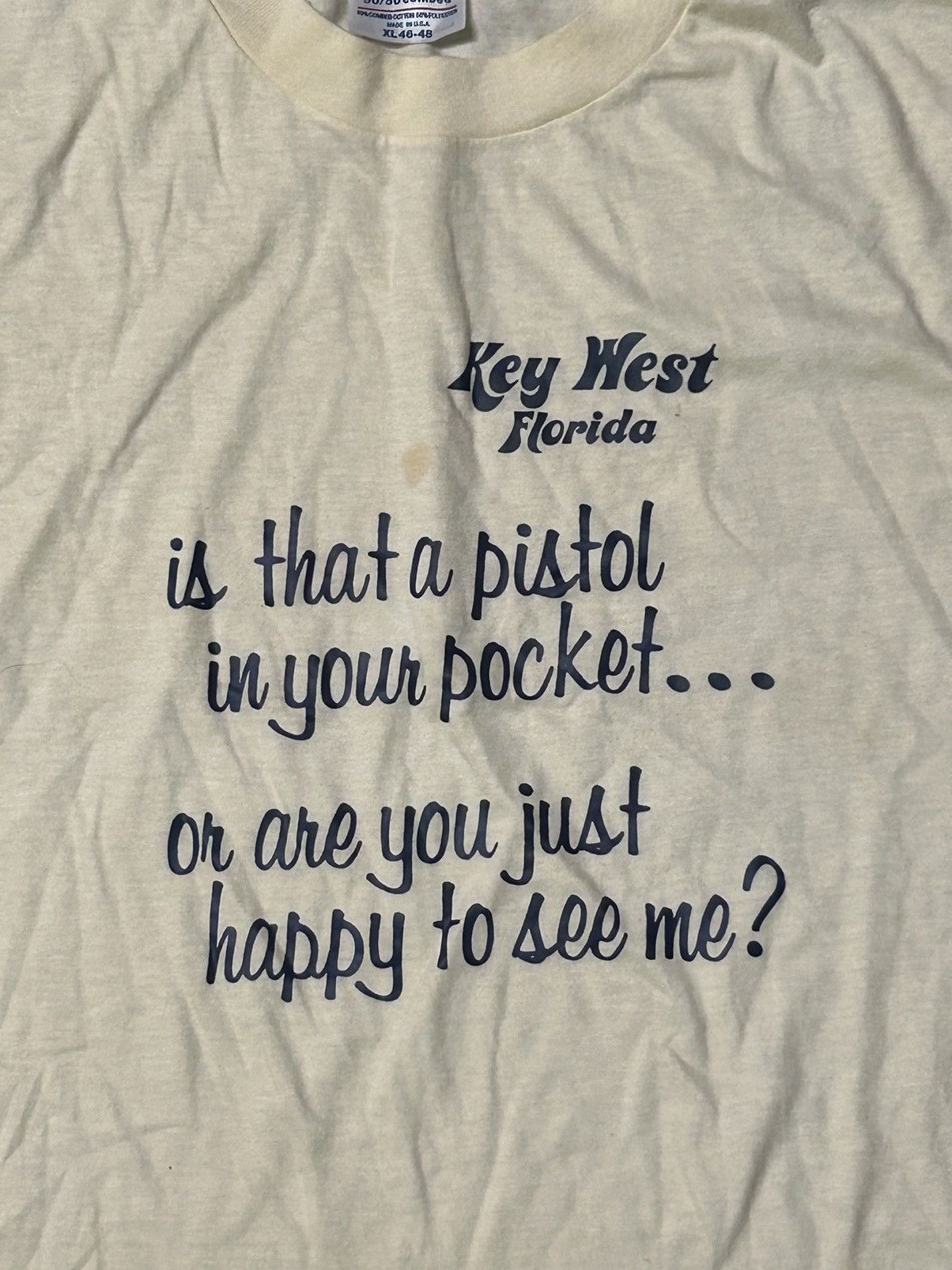Vintage Is that a pistol skater T-shirt 1980s single stitch Size US M / EU 48-50 / 2 - 3 Thumbnail