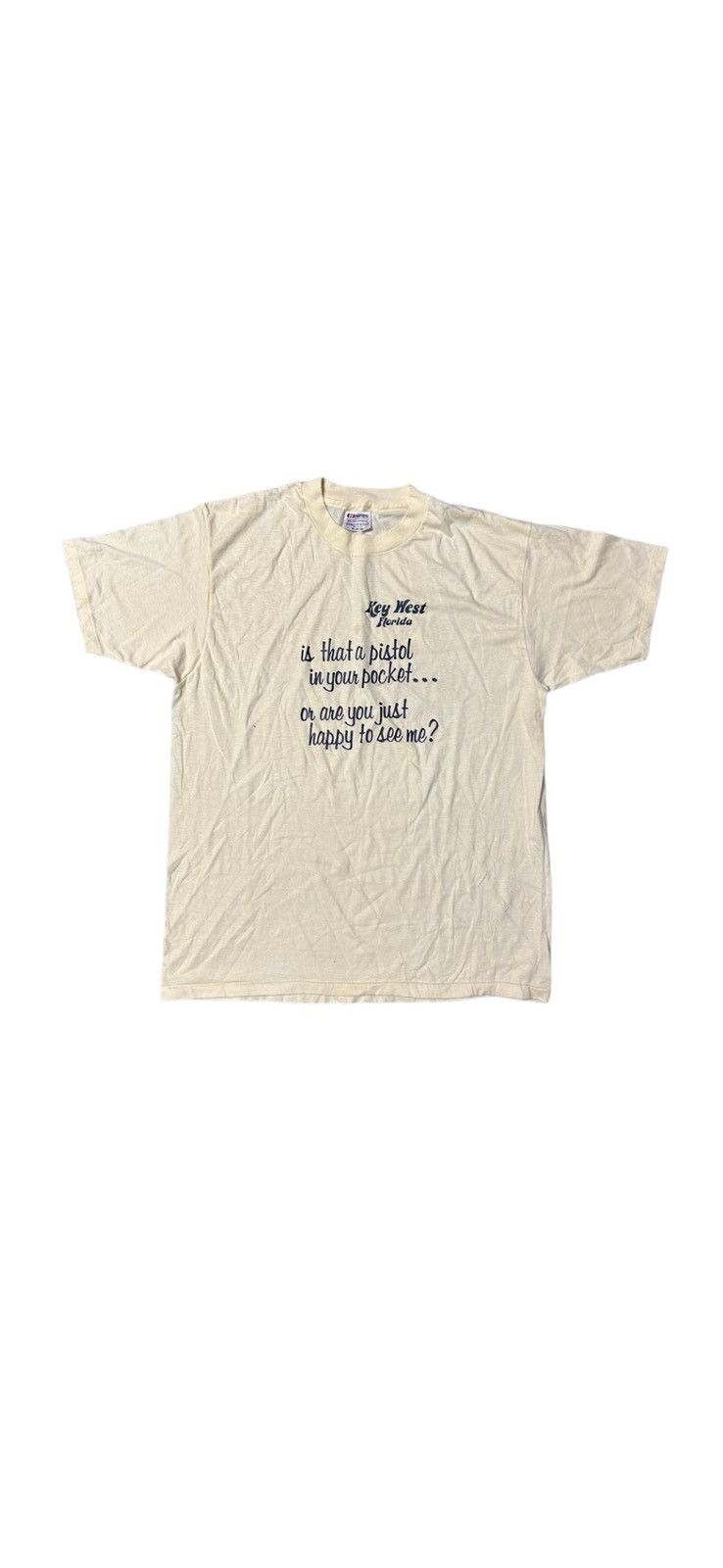 Vintage Is that a pistol skater T-shirt 1980s single stitch Size US M / EU 48-50 / 2 - 1 Thumbnail