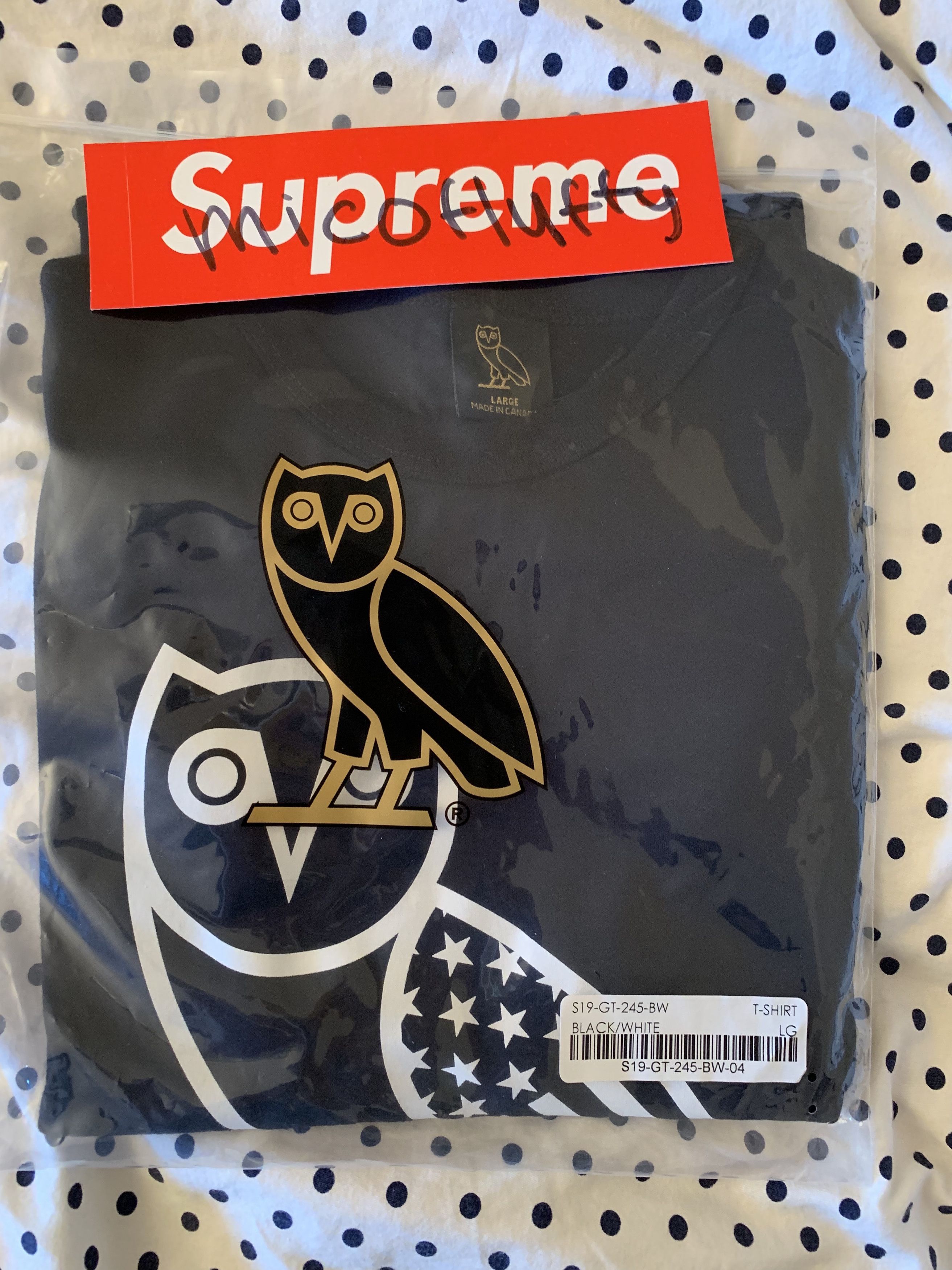 Drake × October's Very Own Drake Ovo Chicago Exclusive Shirt Flag OG ...
