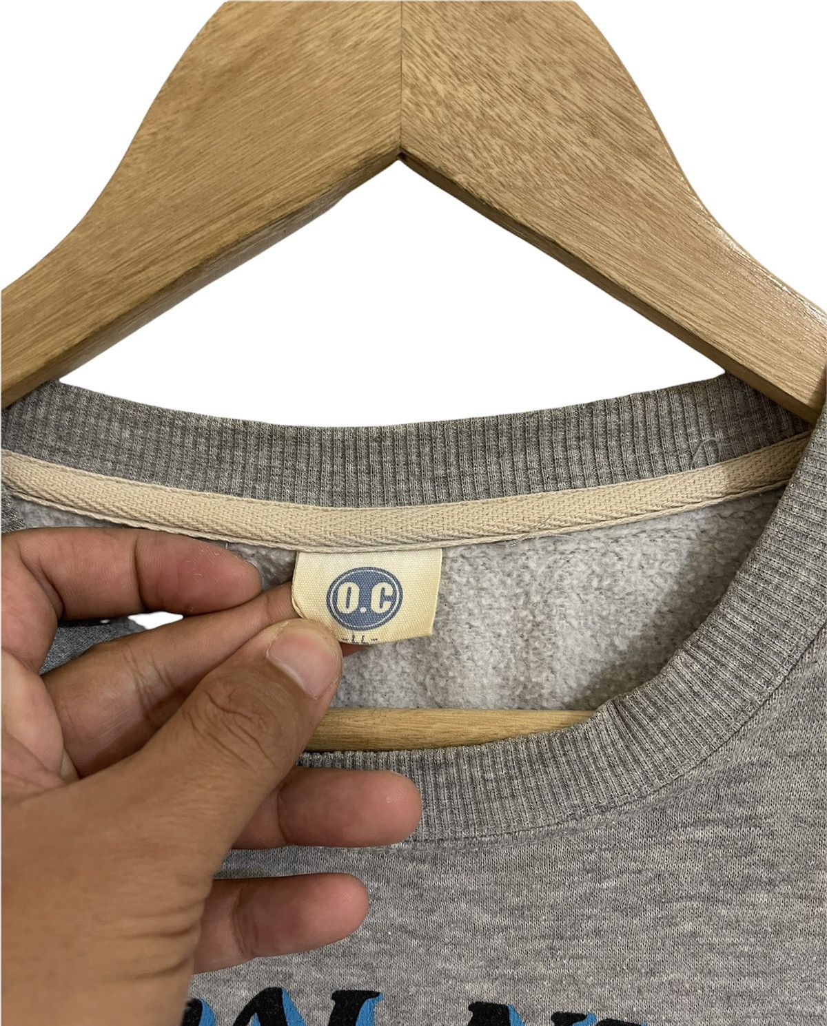 Japanese Brand × Vintage O.C Natural Number Sweatshirt flying tiger crewneck Size US L / EU 52-54 / 3 - 4 Thumbnail