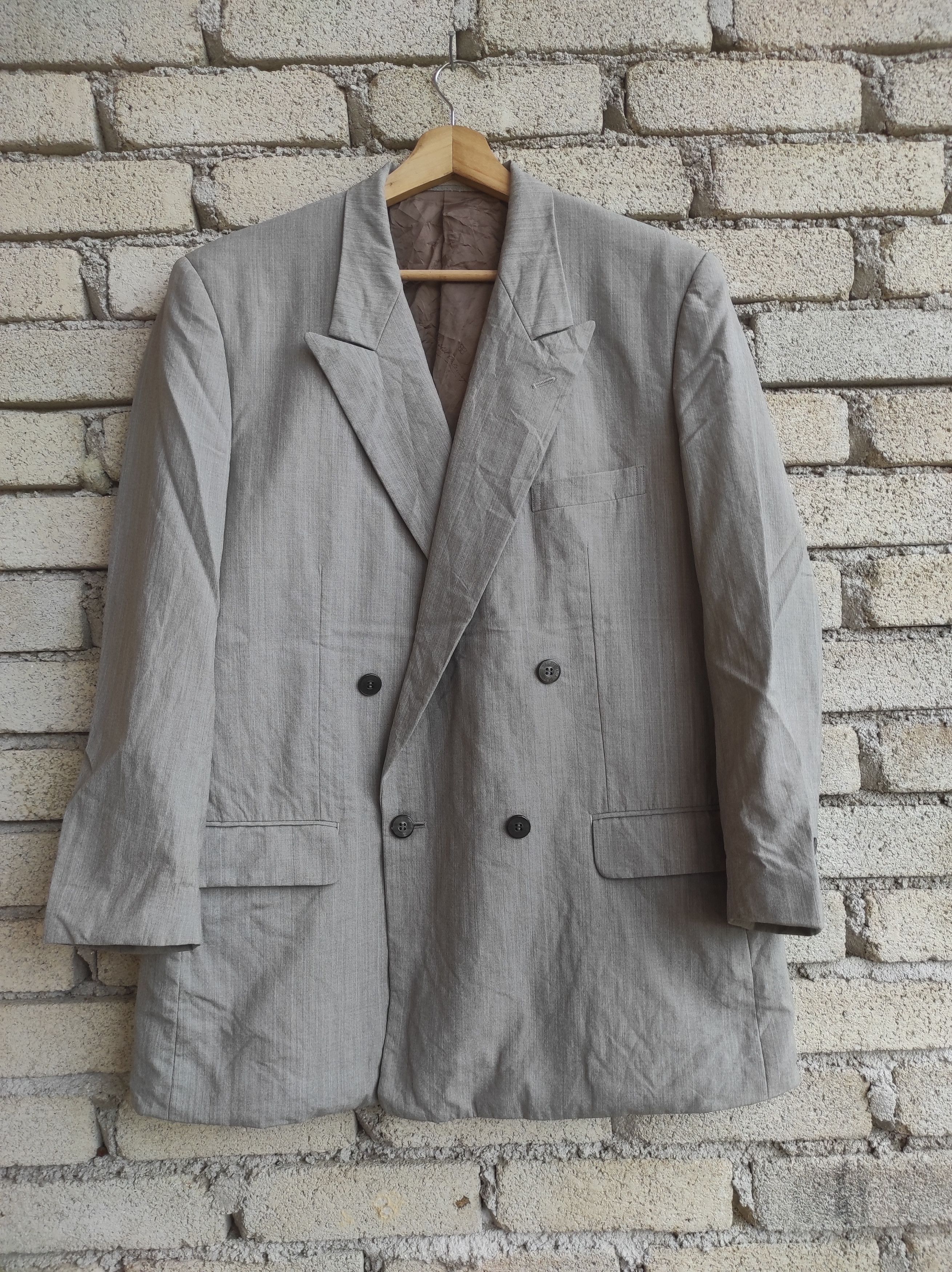 Balenciaga paris distressed double breasted coat blazer