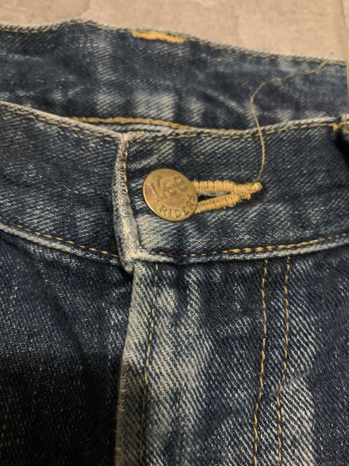 Lee Vintage Lee Rider Straight Leg Faded Blue Jeans Size US 30 / EU 46 - 10 Thumbnail