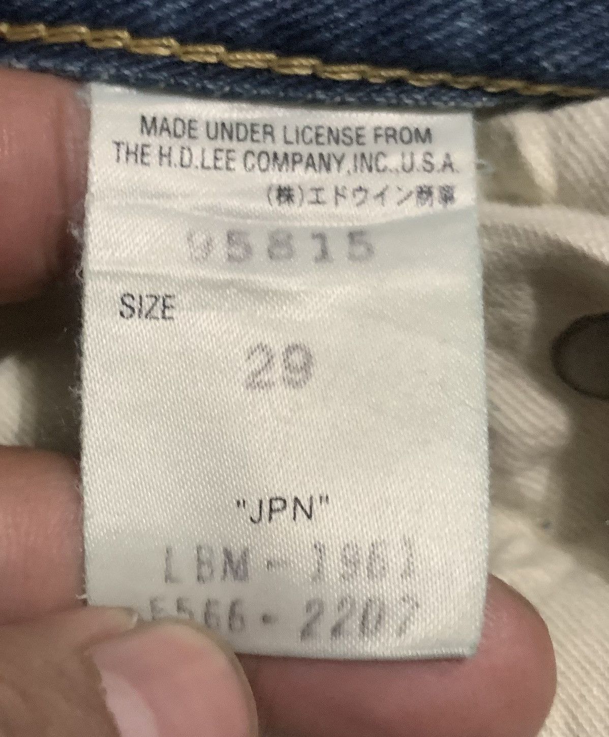 Lee Vintage Lee Rider Straight Leg Faded Blue Jeans Size US 30 / EU 46 - 13 Thumbnail
