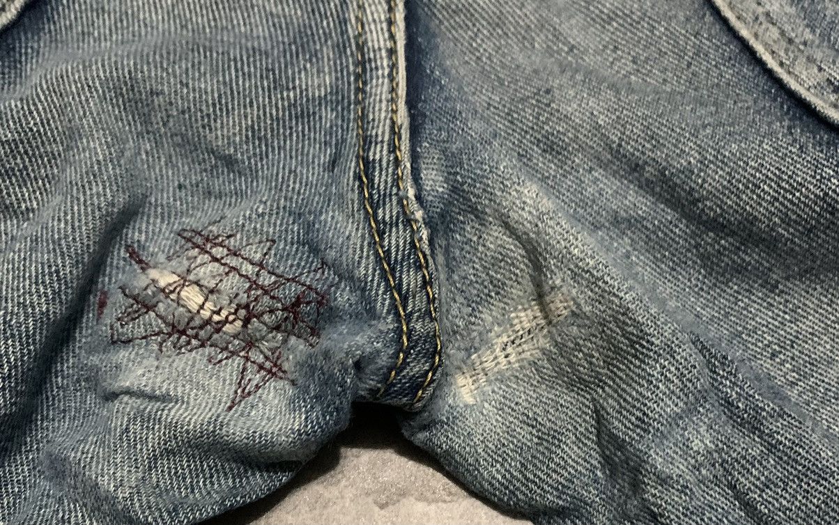 Lee Vintage Lee Rider Straight Leg Faded Blue Jeans Size US 30 / EU 46 - 4 Thumbnail
