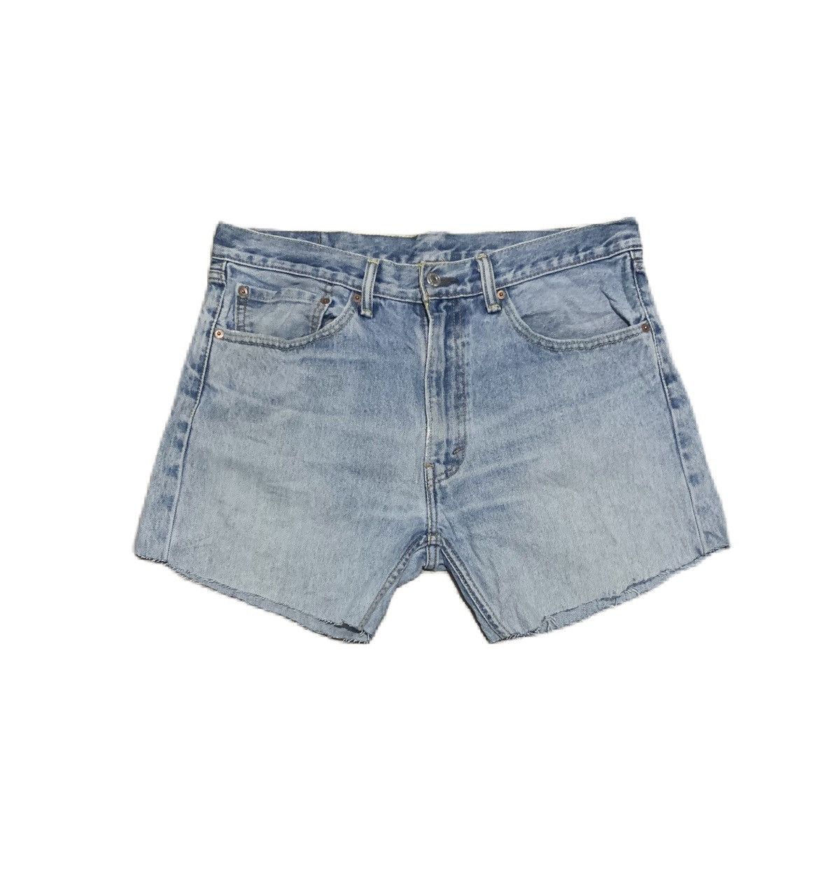 Levi's Vintage 90s Levis 505 Faded Blue Jeans Size US 35 - 1 Thumbnail