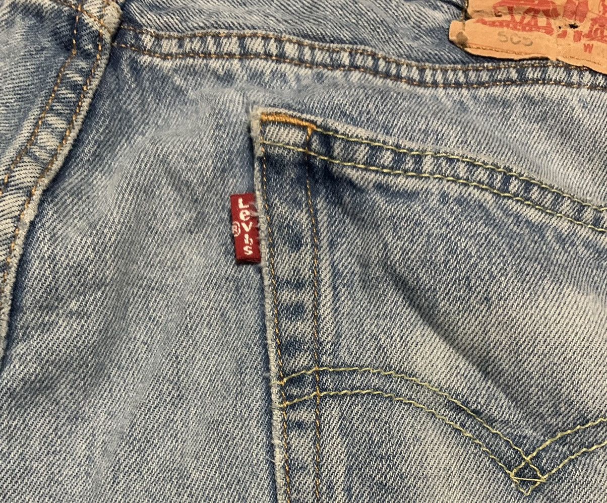 Levi's Vintage 90s Levis 505 Faded Blue Jeans Size US 35 - 4 Thumbnail