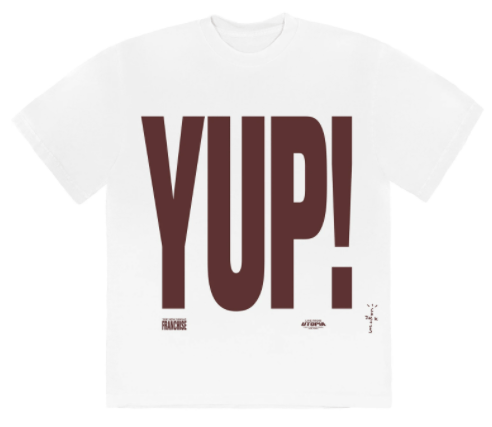 OneSize Travis Scott Franchise Promo T-Shirt White YUP! Tee