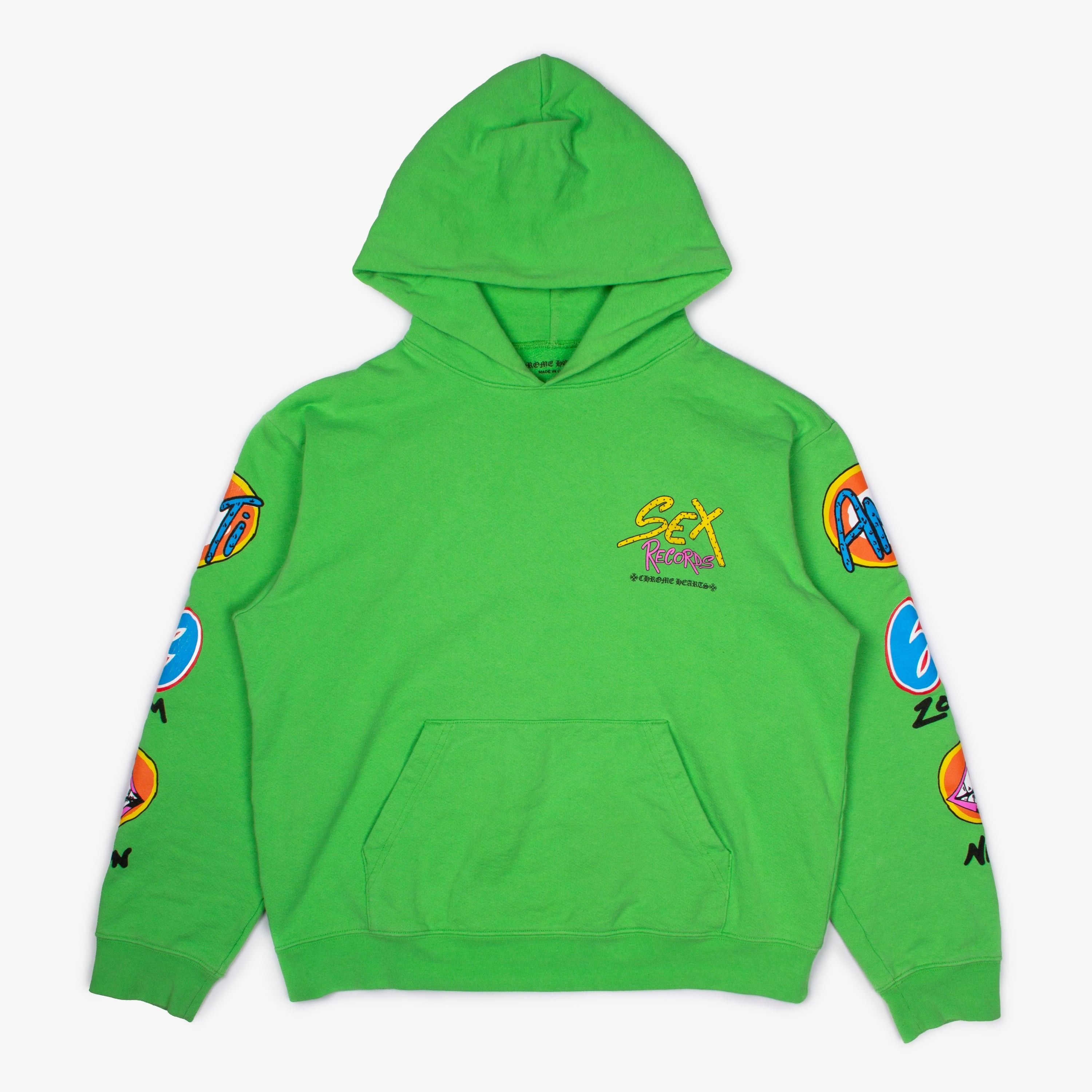 Chrome Hearts CHROME HEARTS NYFW SEX RECORDS HOODIE SLIME GREEN Size US XL / EU 56 / 4 - 3 Thumbnail