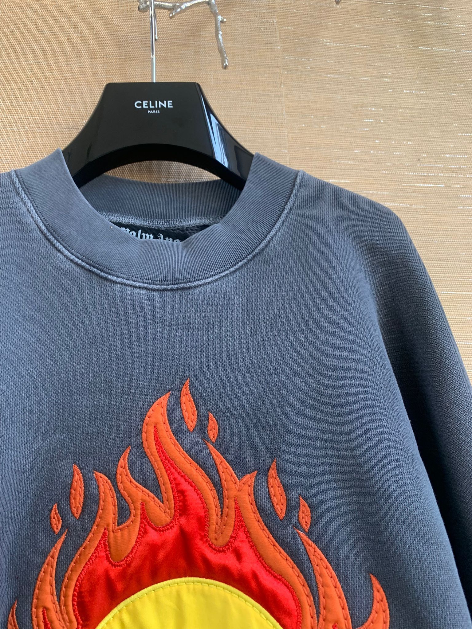 Palm Angels Burning Smile Head Sweater in Grey Size US M / EU 48-50 / 2 - 7 Thumbnail