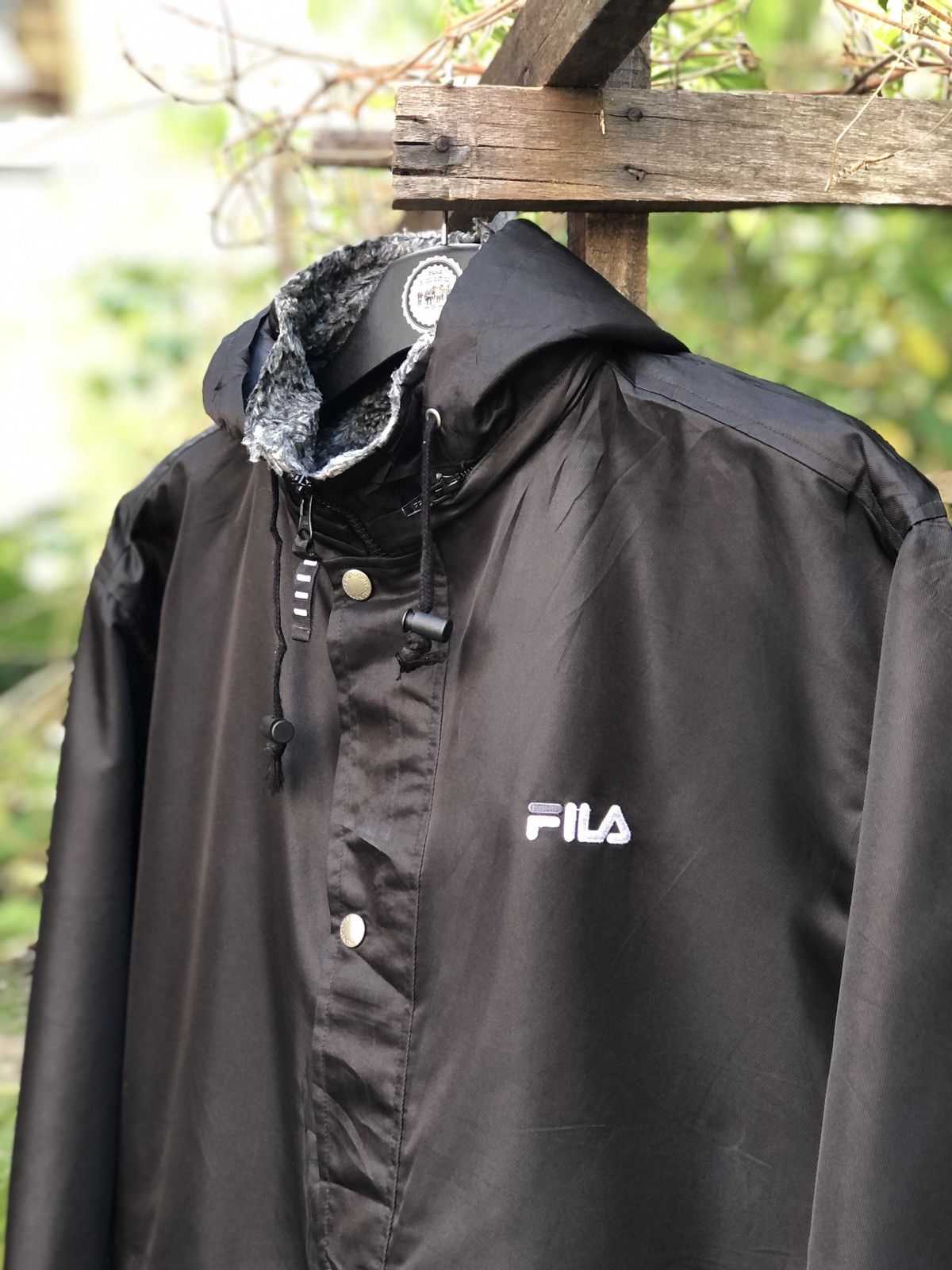Fila Vintage Fila Italian Coach Jacket Big Logo Embroidered Size US XL / EU 56 / 4 - 2 Thumbnail