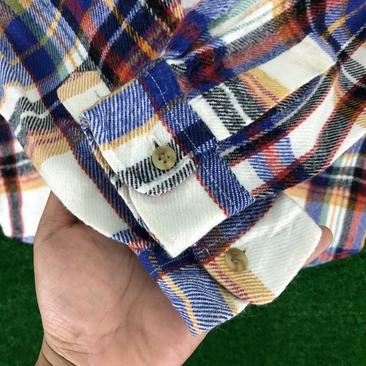 Japanese Brand Vintage Flannel Double Pocket Travis Scott Style For Kid Size US XXS / EU 40 - 10 Thumbnail