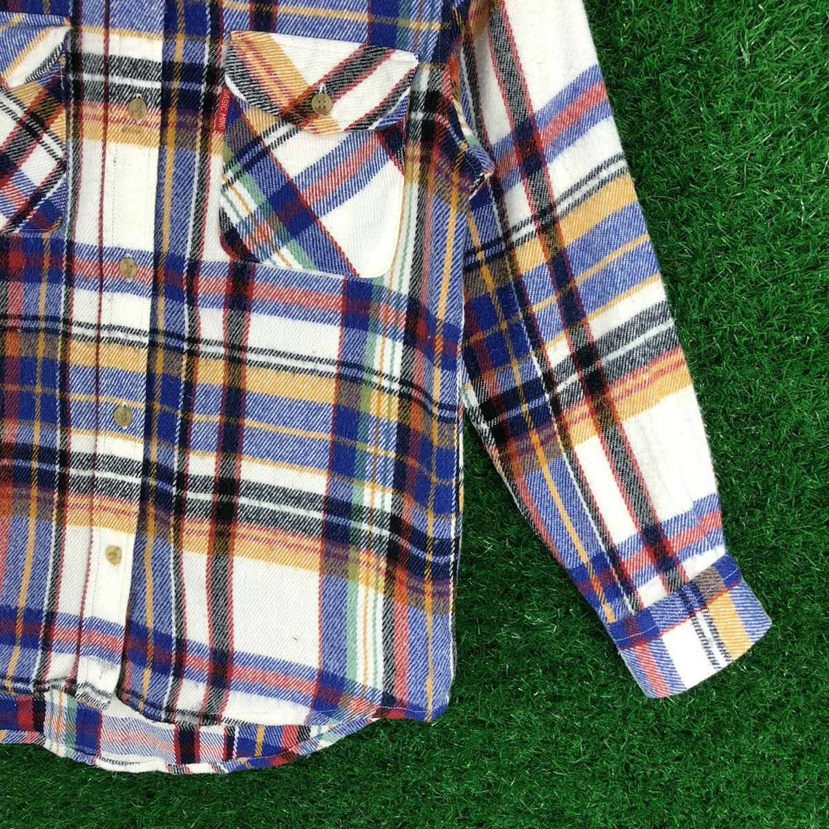 Japanese Brand Vintage Flannel Double Pocket Travis Scott Style For Kid Size US XXS / EU 40 - 3 Thumbnail