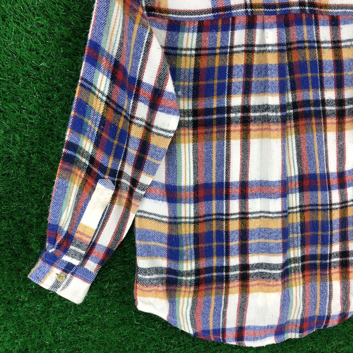 Japanese Brand Vintage Flannel Double Pocket Travis Scott Style For Kid Size US XXS / EU 40 - 6 Thumbnail