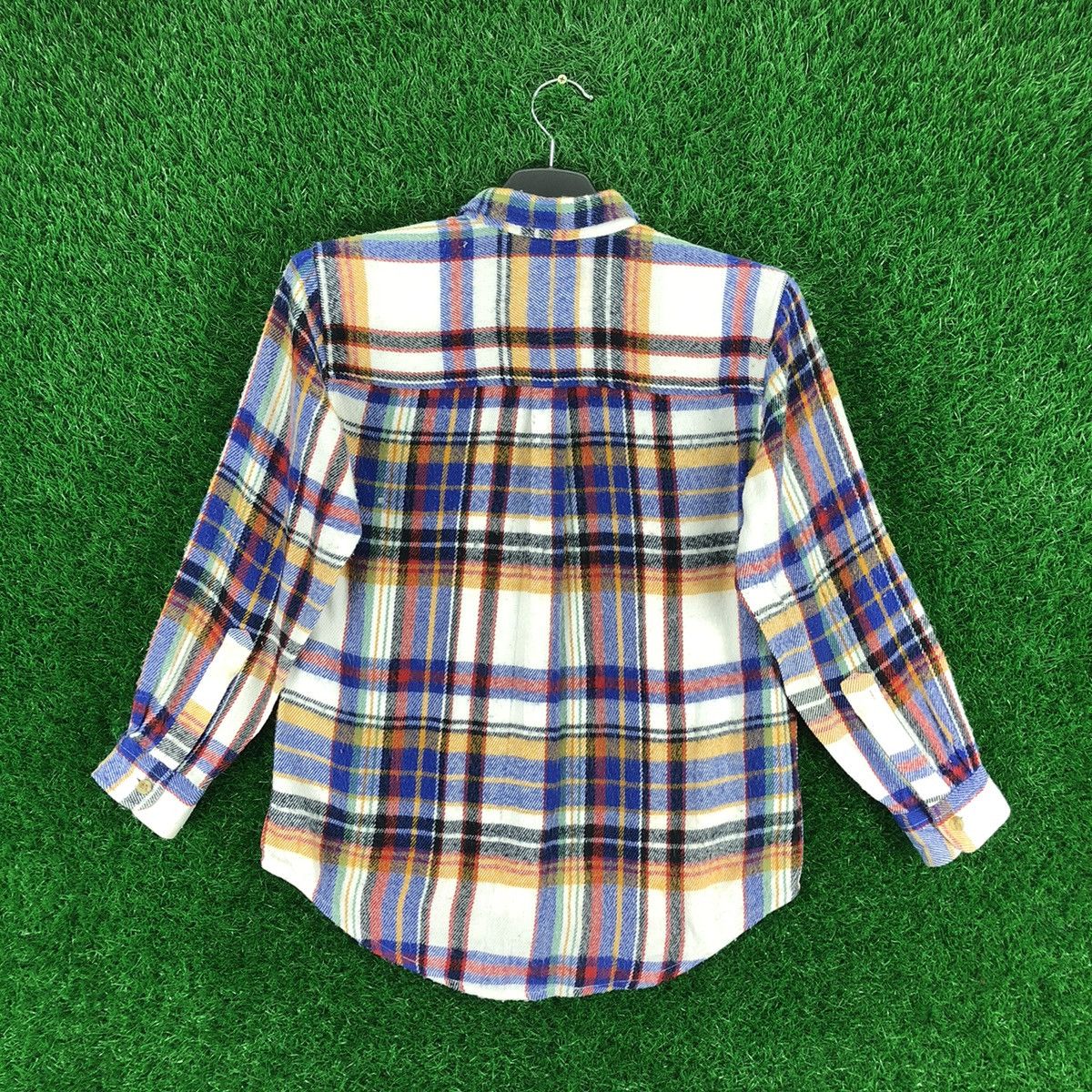 Japanese Brand Vintage Flannel Double Pocket Travis Scott Style For Kid Size US XXS / EU 40 - 4 Thumbnail