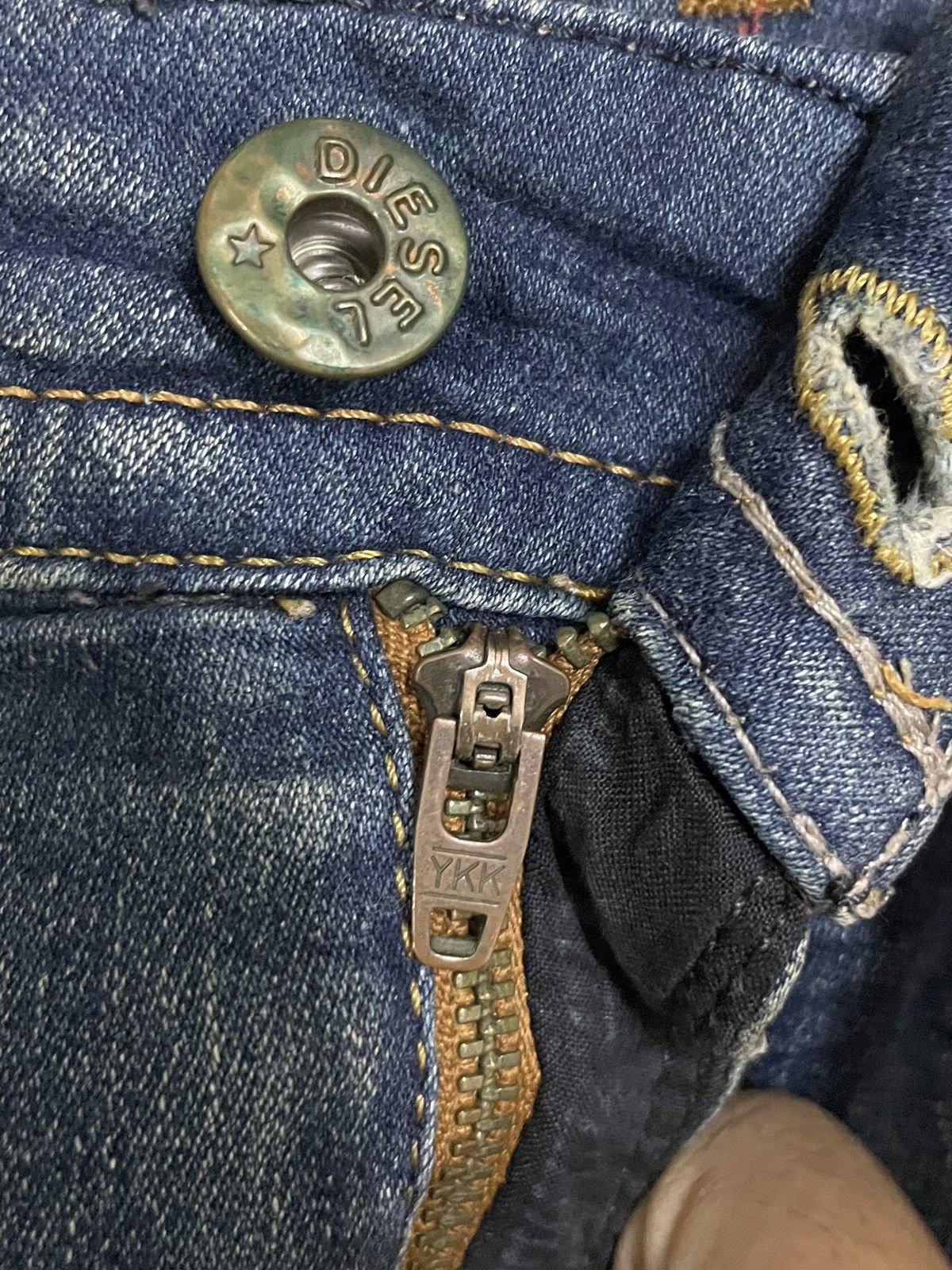 Diesel Vintage Diesel Denim + Sweatpants Slim Fit Distressed Pants Size US 33 - 14 Thumbnail