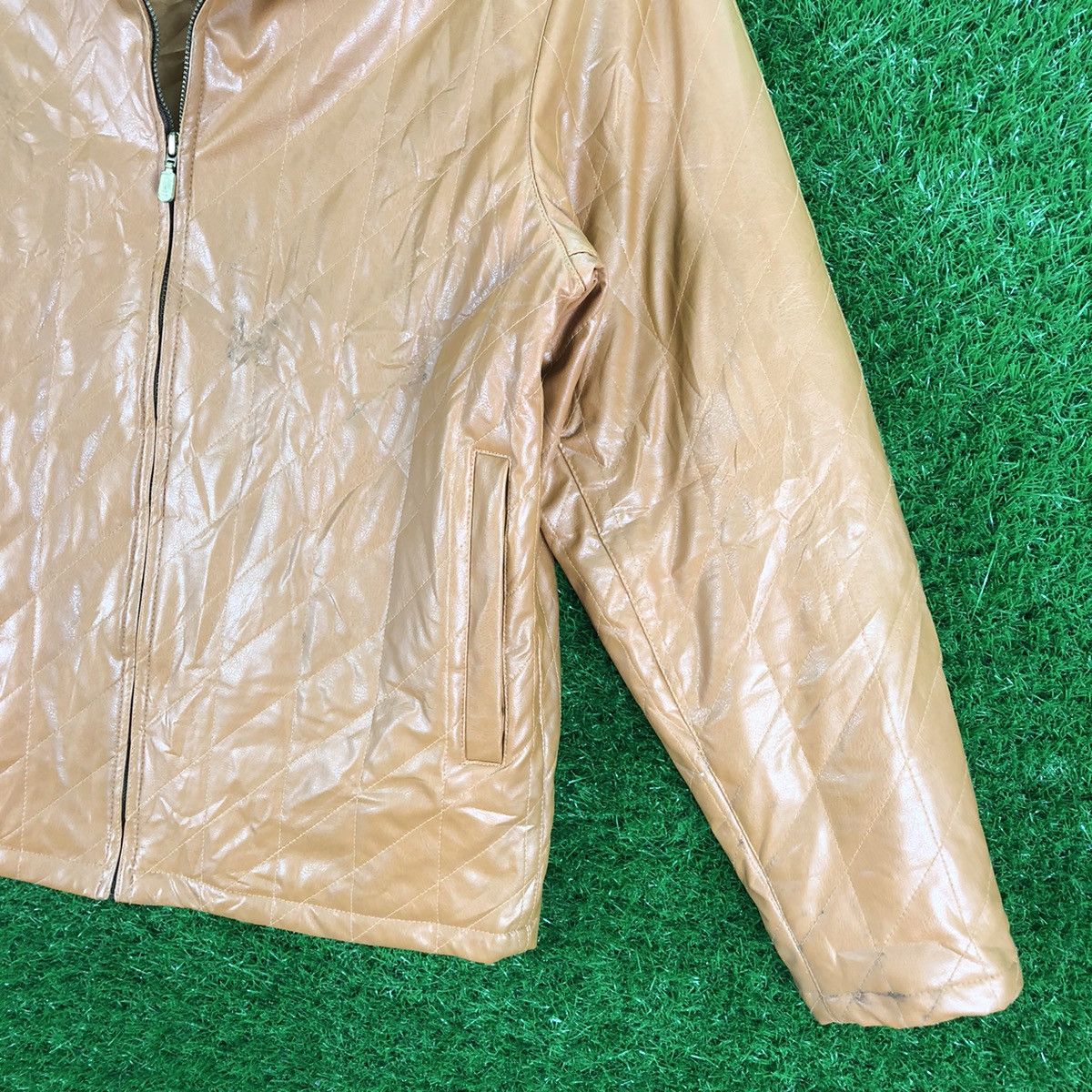 Vintage Vintage Quilted PU Leather by University of Oxford Size US M / EU 48-50 / 2 - 3 Thumbnail
