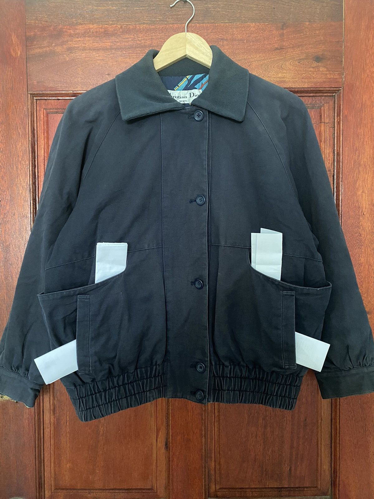Christian Dior Monsieur × Vintage Vintage Christian Dior Bomber Jacket Rare Design Size US L / EU 52-54 / 3 - 1 Thumbnail