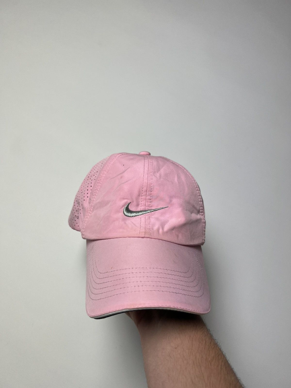 Nike × Vintage Nike vintage cap Pink Streetwear Y2K Size ONE SIZE - 3 Thumbnail