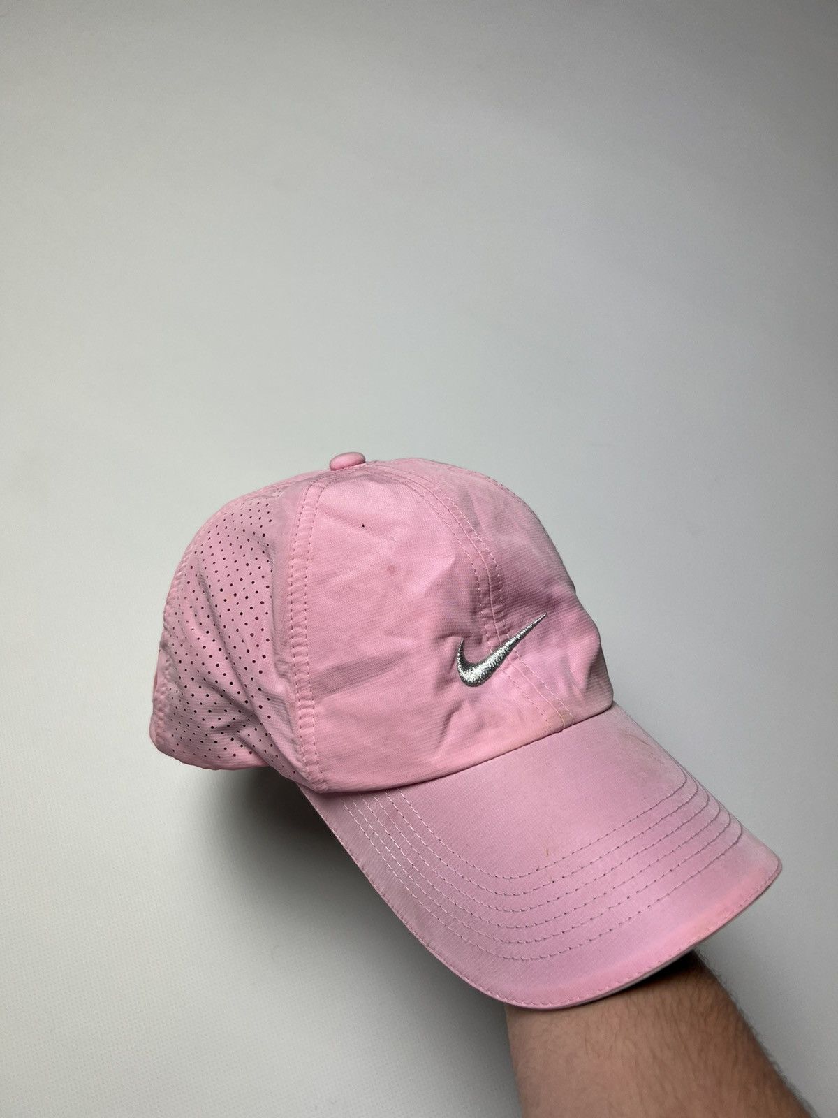Nike × Vintage Nike vintage cap Pink Streetwear Y2K Size ONE SIZE - 2 Thumbnail