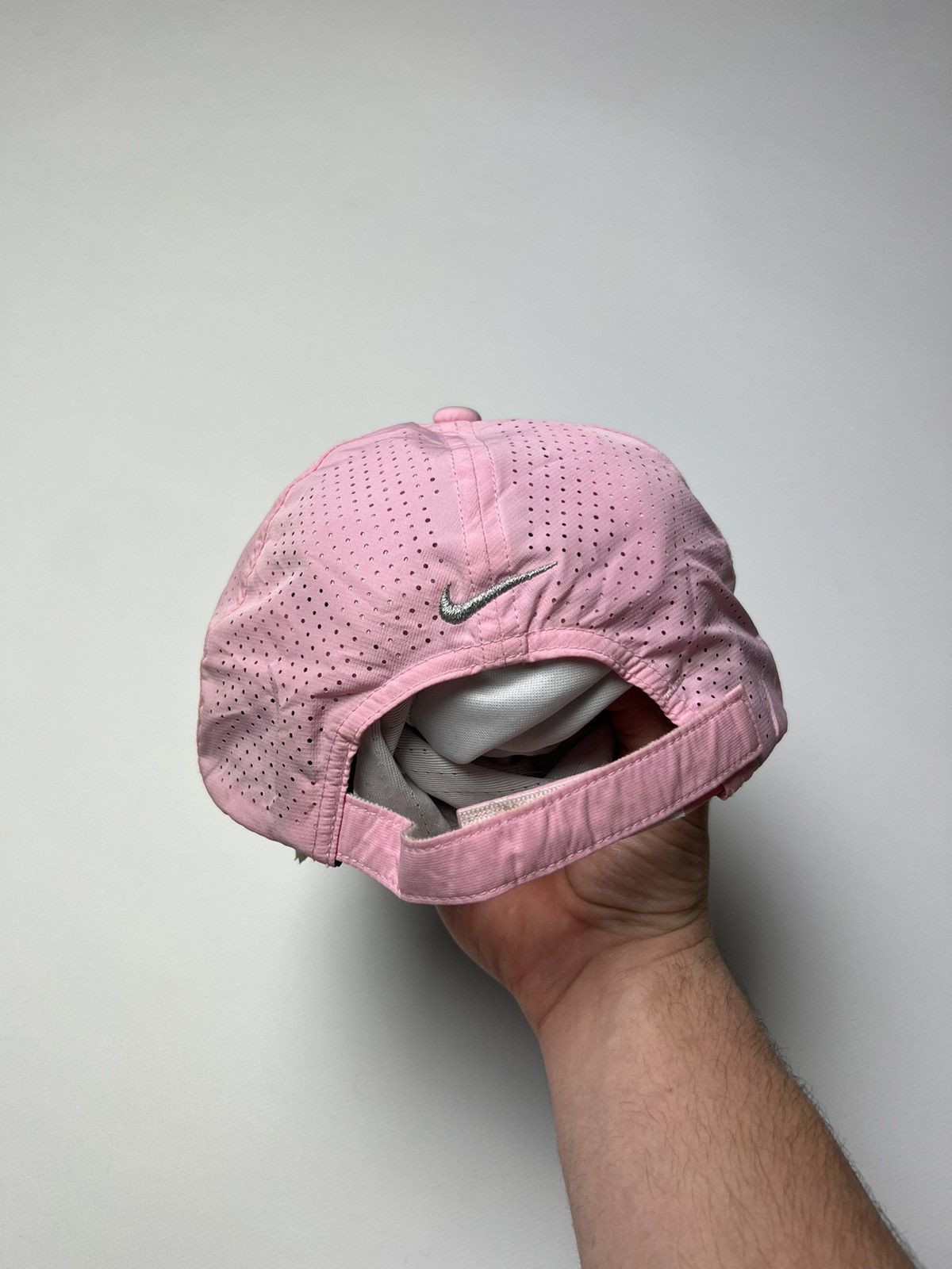 Nike × Vintage Nike vintage cap Pink Streetwear Y2K Size ONE SIZE - 6 Thumbnail