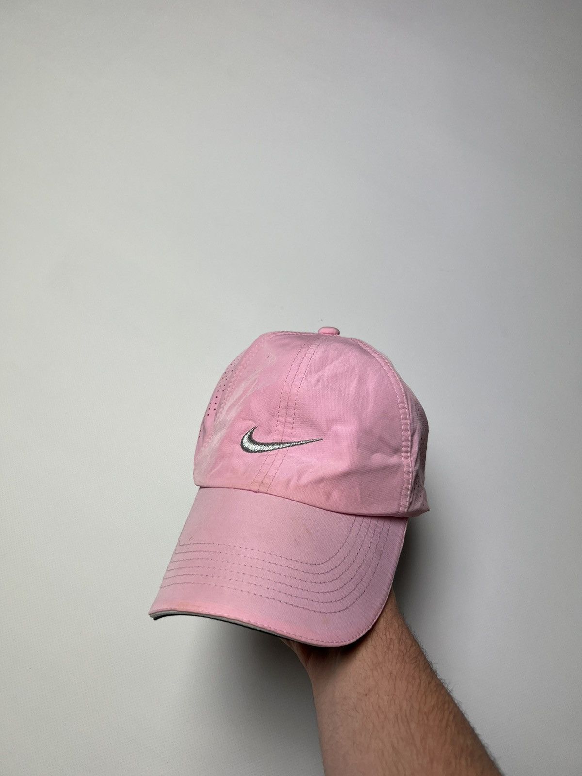 Nike × Vintage Nike vintage cap Pink Streetwear Y2K Size ONE SIZE - 1 Thumbnail