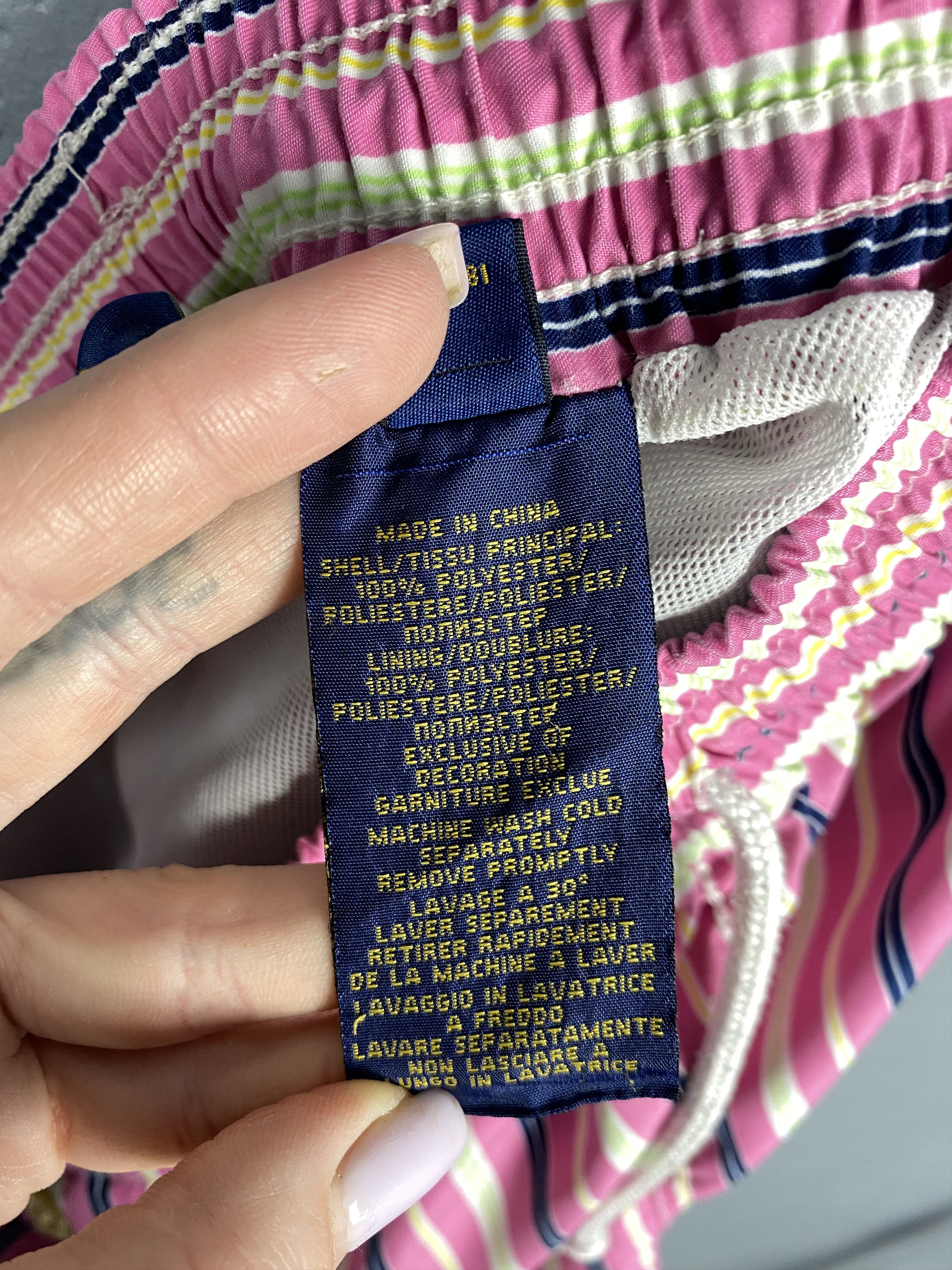Polo Ralph Lauren Polo Ralph Lauren Vintage Mens Swimming Shorts Y2K Size US 32 / EU 48 - 10 Thumbnail