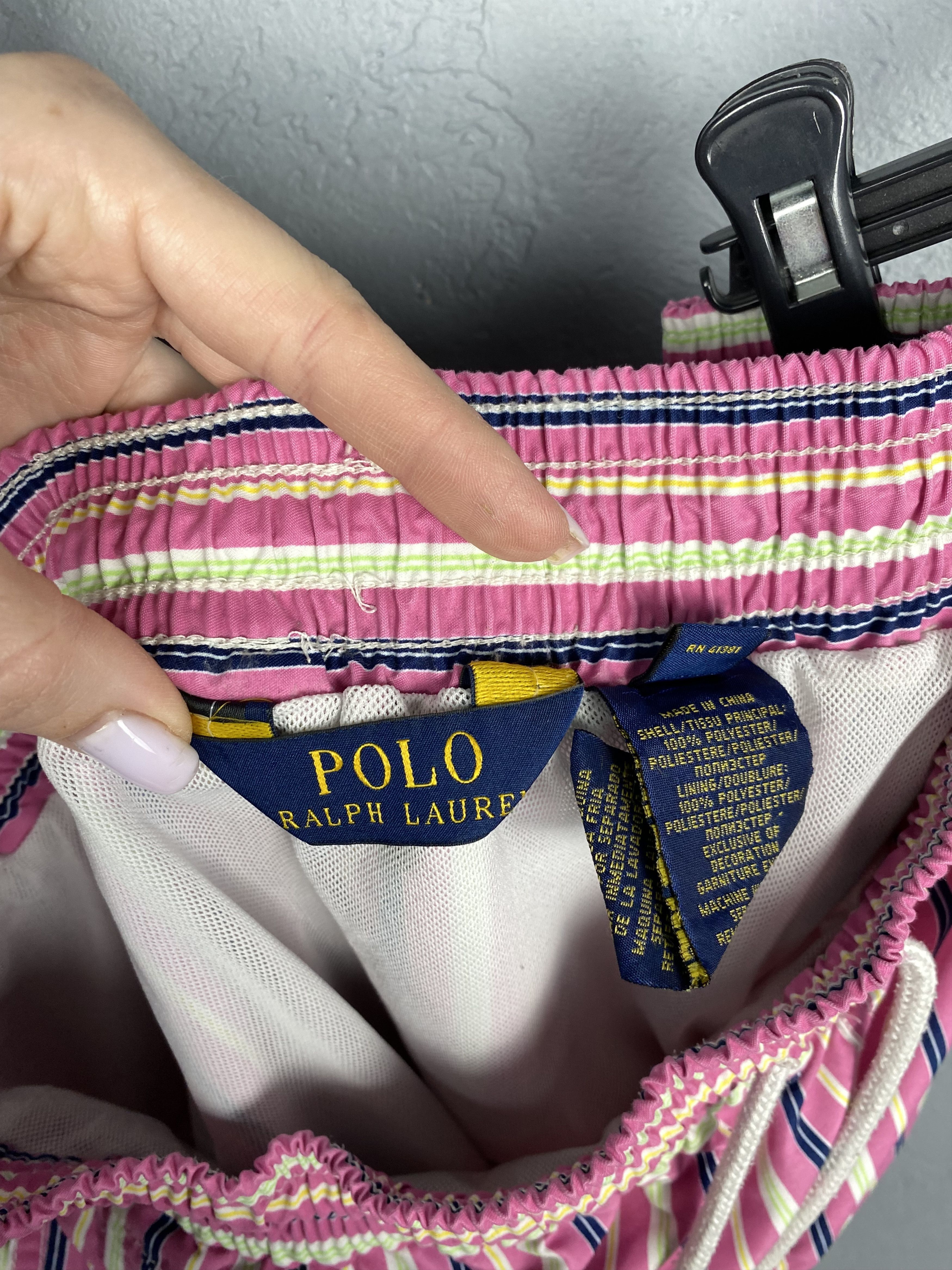Polo Ralph Lauren Polo Ralph Lauren Vintage Mens Swimming Shorts Y2K Size US 32 / EU 48 - 8 Thumbnail