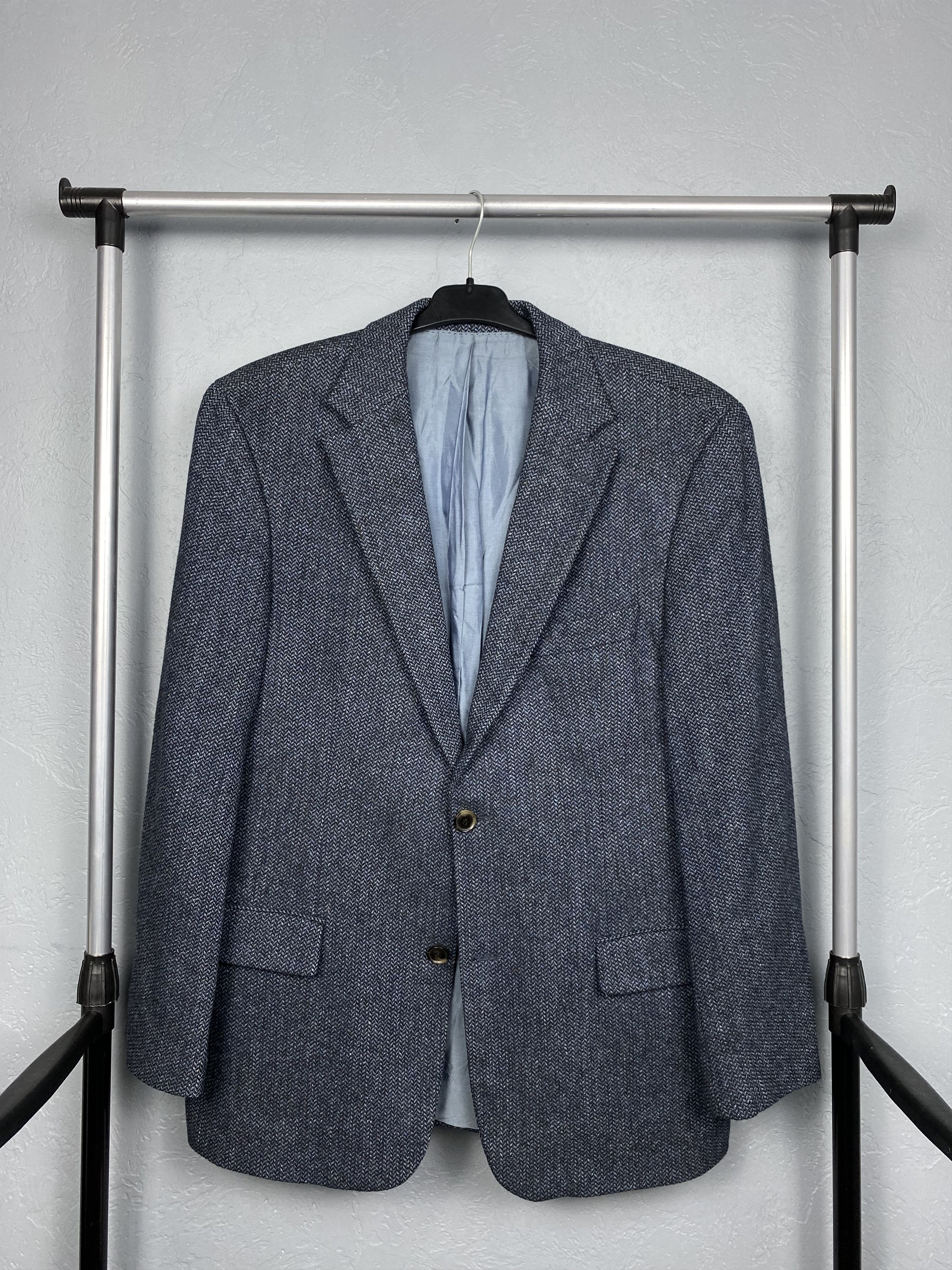Hugo Boss Hugo Boss Blazer Jacket Tweed Wool Two Buttons Size US M / EU 48-50 / 2 - 1 Thumbnail