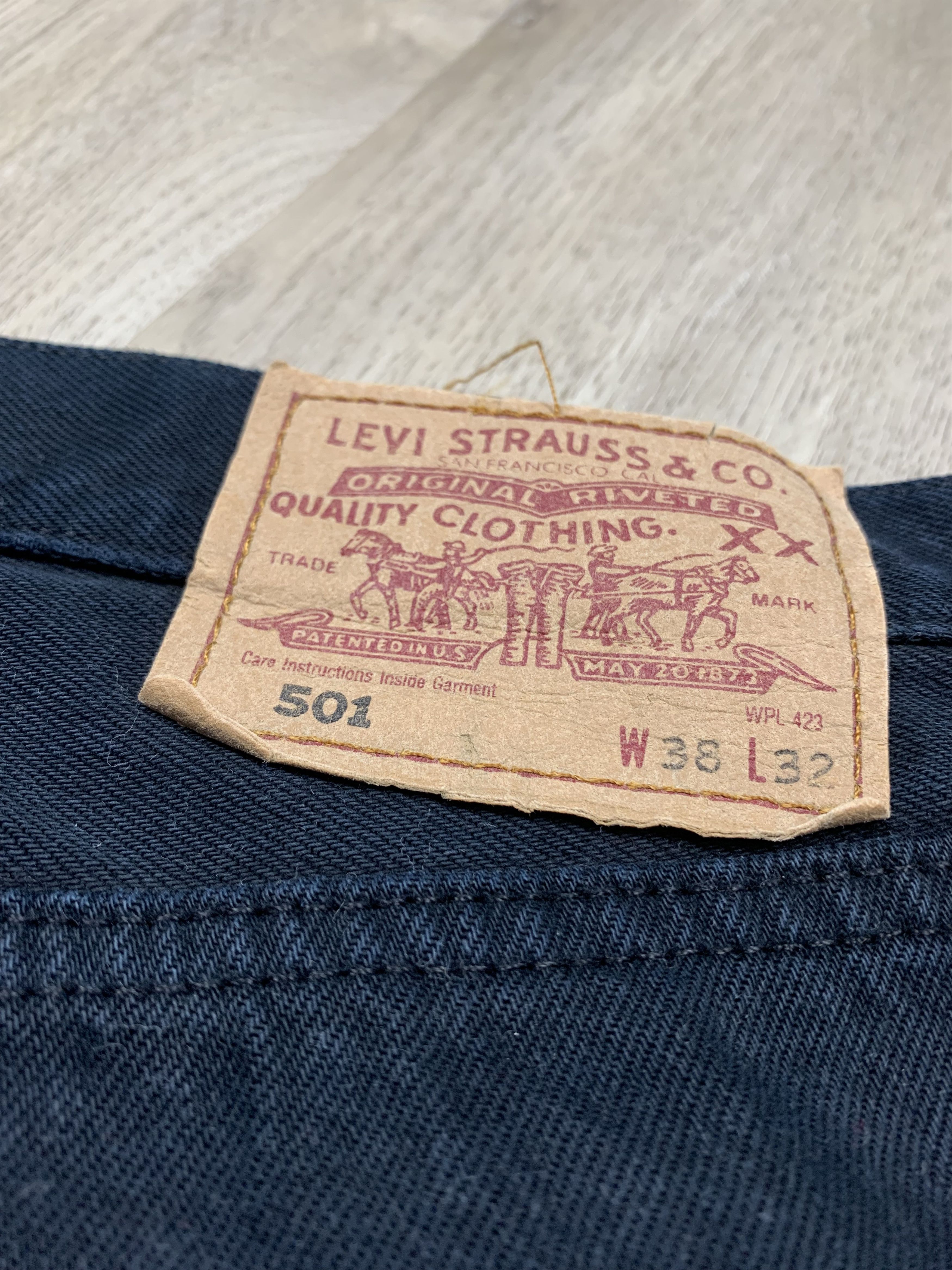 Levi's Levis 501 Vintage Mens Denim Pants Jeans Size US 38 / EU 54 - 3 Thumbnail