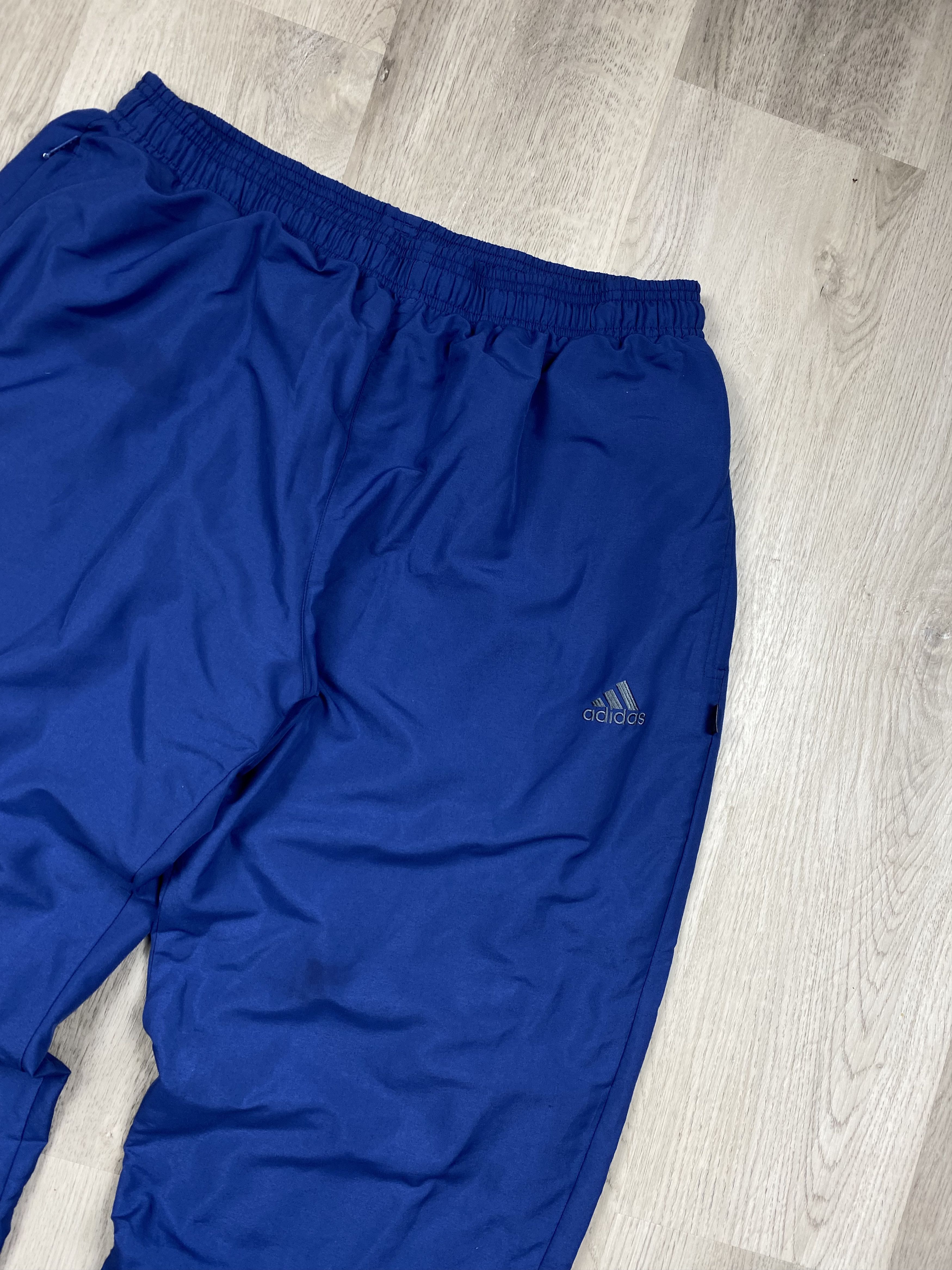 Adidas Adidas Vintage Mens Nylon Track Pants Drill Size US 34 / EU 50 - 2 Thumbnail