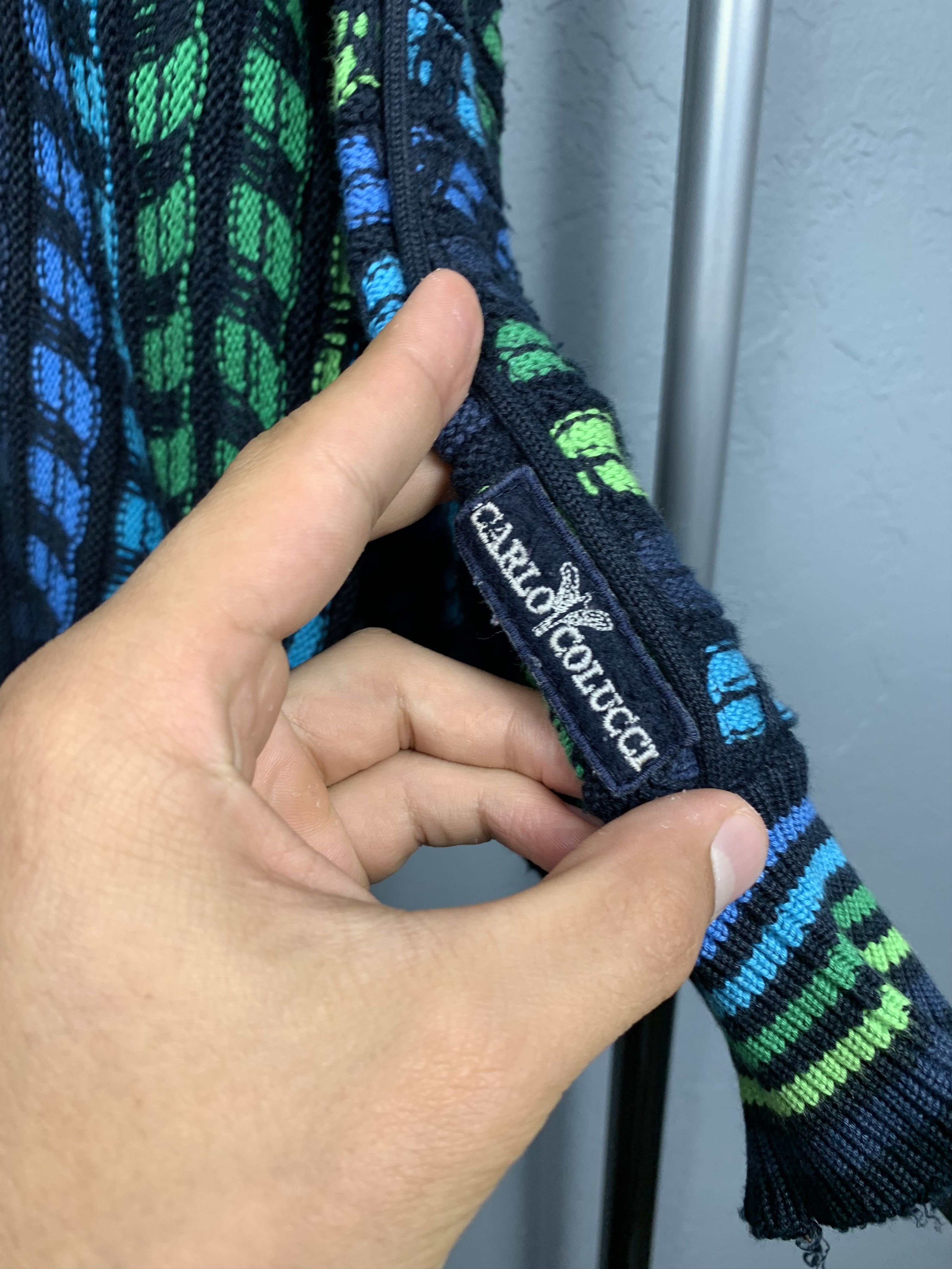 Carlo Colucci × Vintage Carlo Colucci Vintage Mens Knit Sweater Coogi style Size US L / EU 52-54 / 3 - 7 Thumbnail