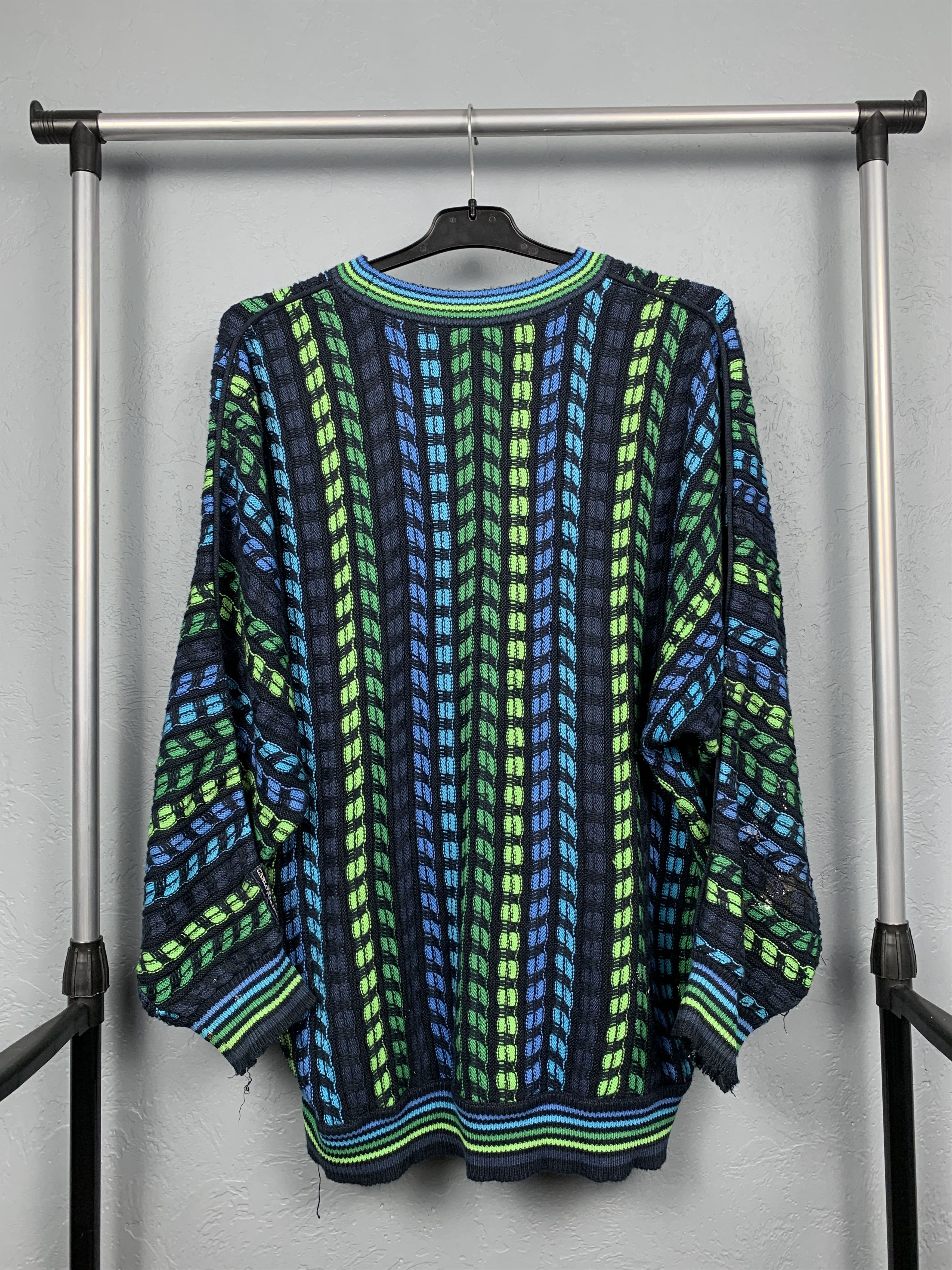 Carlo Colucci × Vintage Carlo Colucci Vintage Mens Knit Sweater Coogi style Size US L / EU 52-54 / 3 - 12 Thumbnail