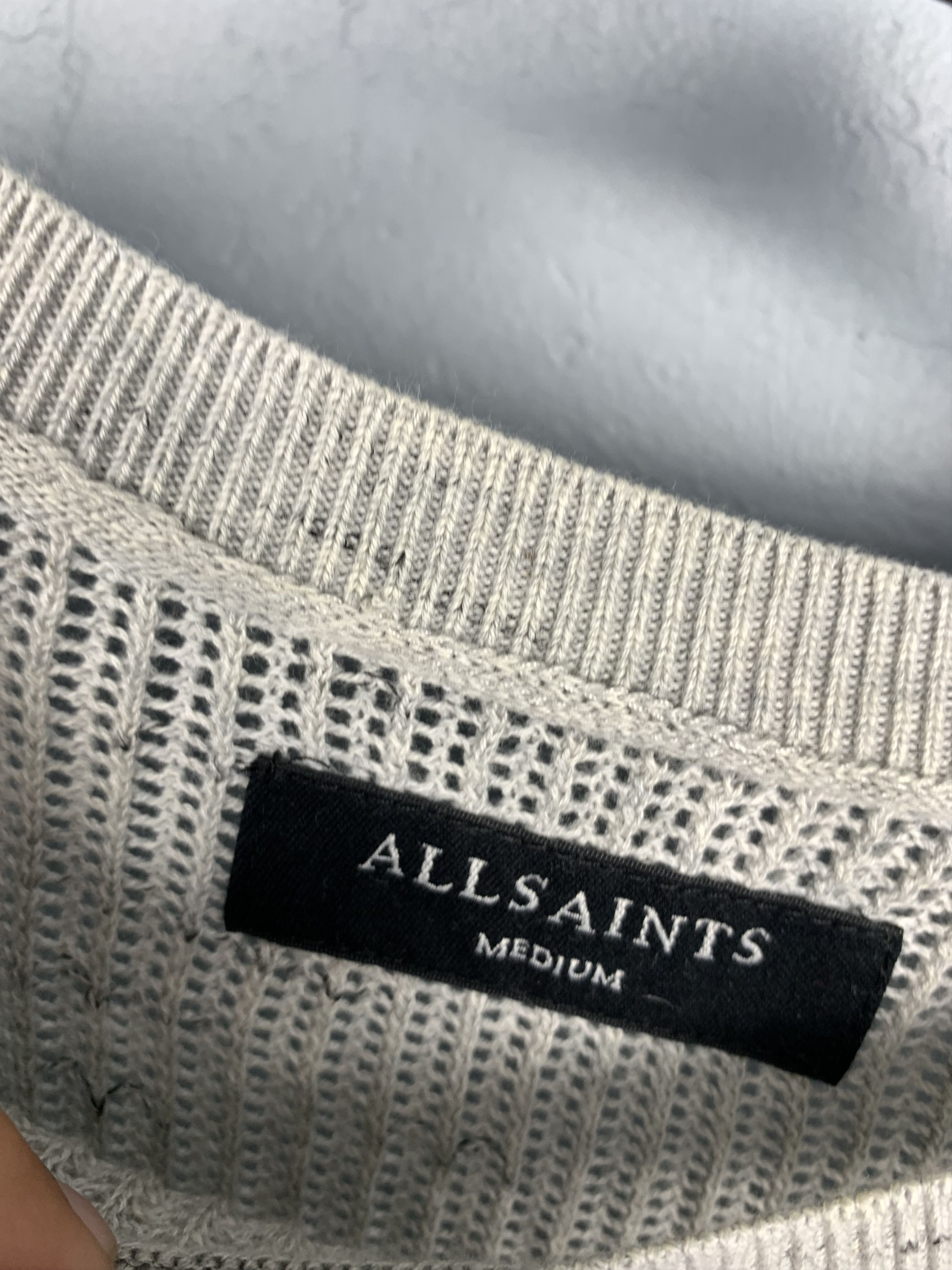 Allsaints Allsaints Mens Zellern Crew Neck Cotton Mesh Knit Sweater Size US M / EU 48-50 / 2 - 3 Thumbnail
