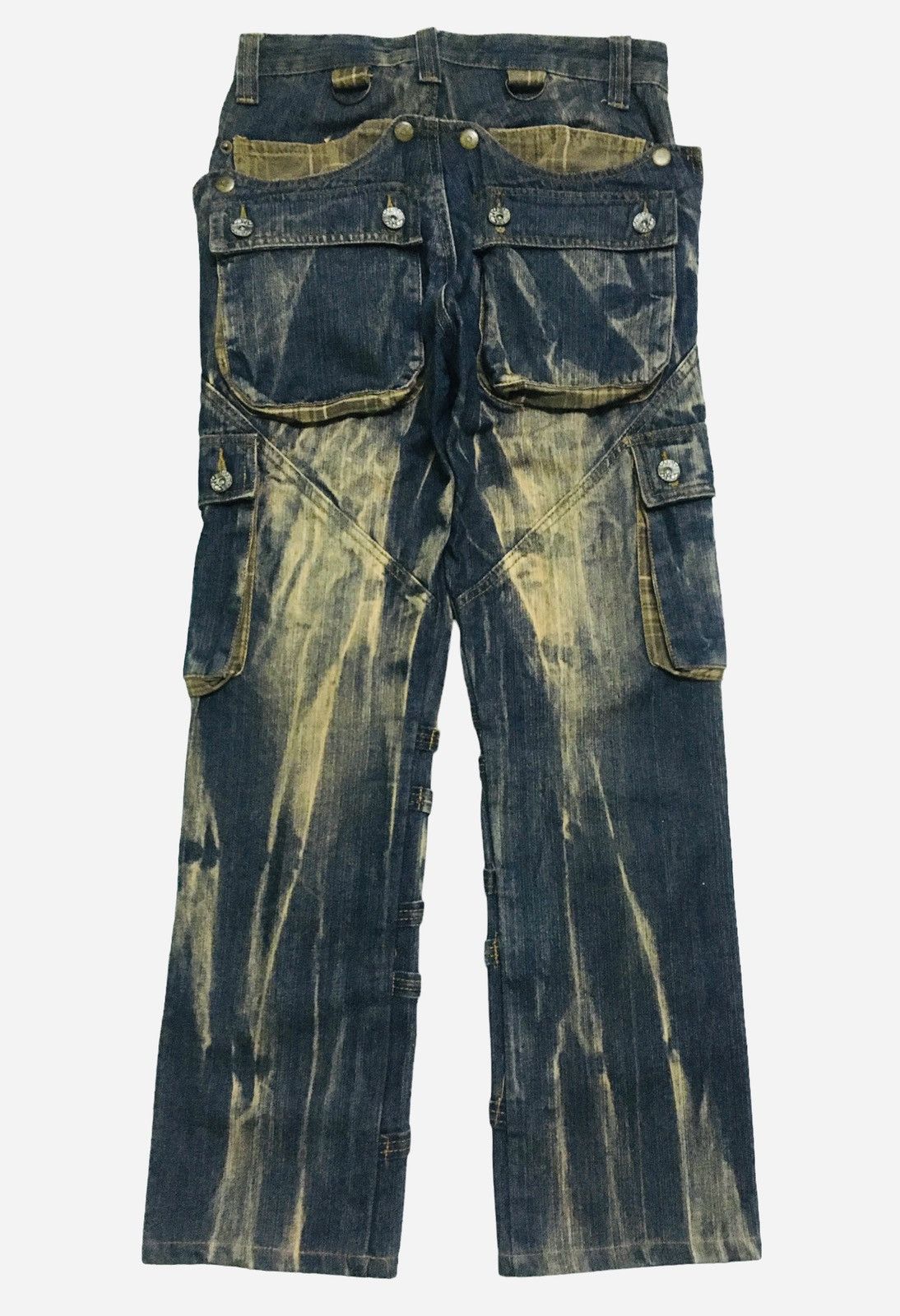 14th Addiction Very Rare Design Vintage Brand Techno Tactical Jeans 1990s Size US 30 / EU 46 - 2 Thumbnail