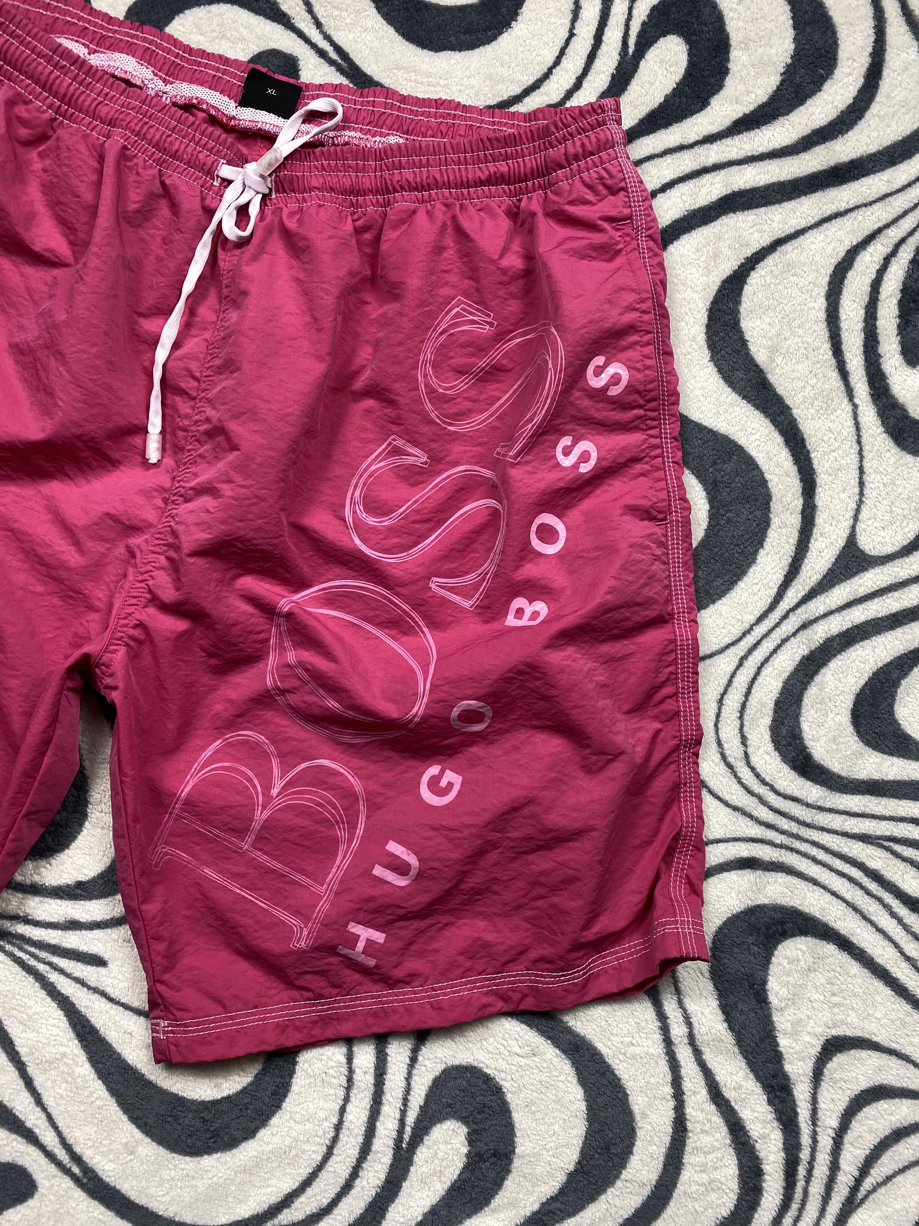 Hugo Boss × Vintage Hugo Boss Mens Nylon Shorts Y2K Size US 36 / EU 52 - 2 Thumbnail