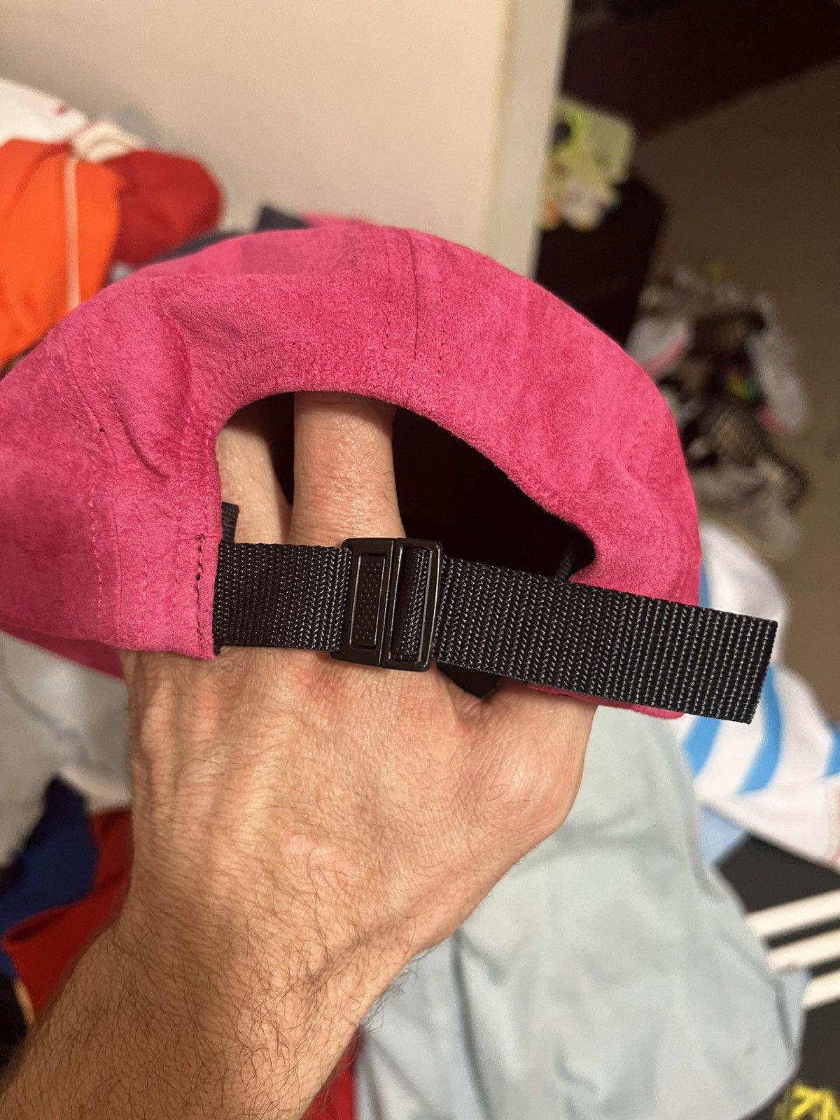Supreme Supreme suede camp 5-panel hat magenta Size ONE SIZE - 4 Thumbnail