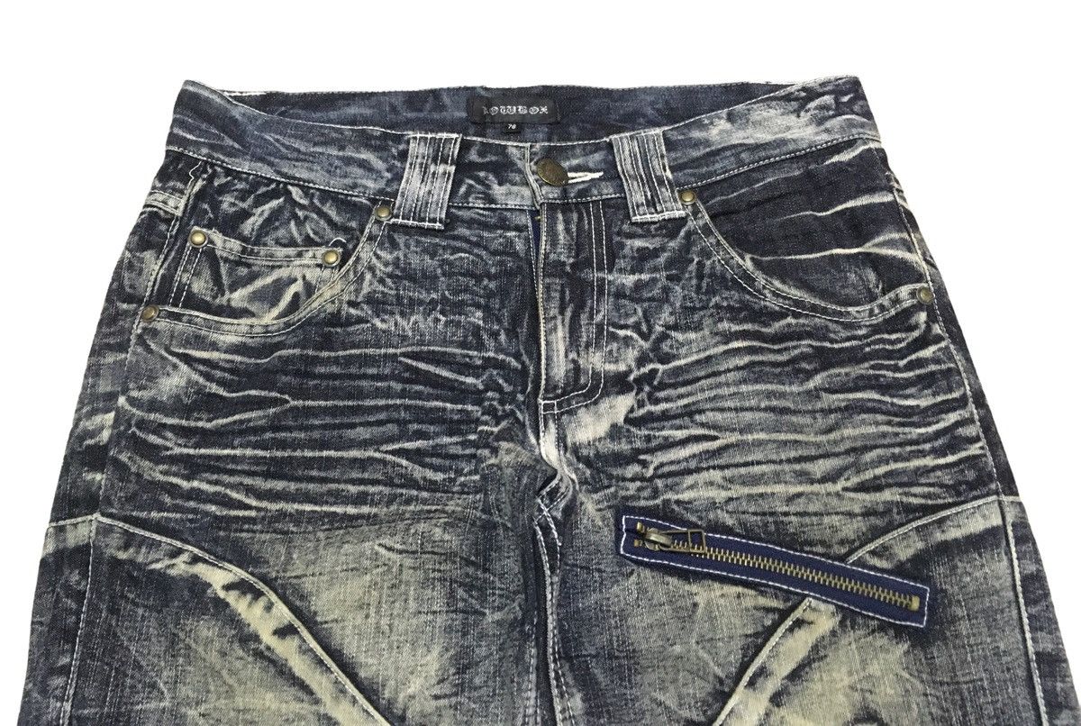 Japanese Brand Rare Vintage Japanese Brand Lowbox Bondage Jeans 1990s Size US 30 / EU 46 - 3 Thumbnail