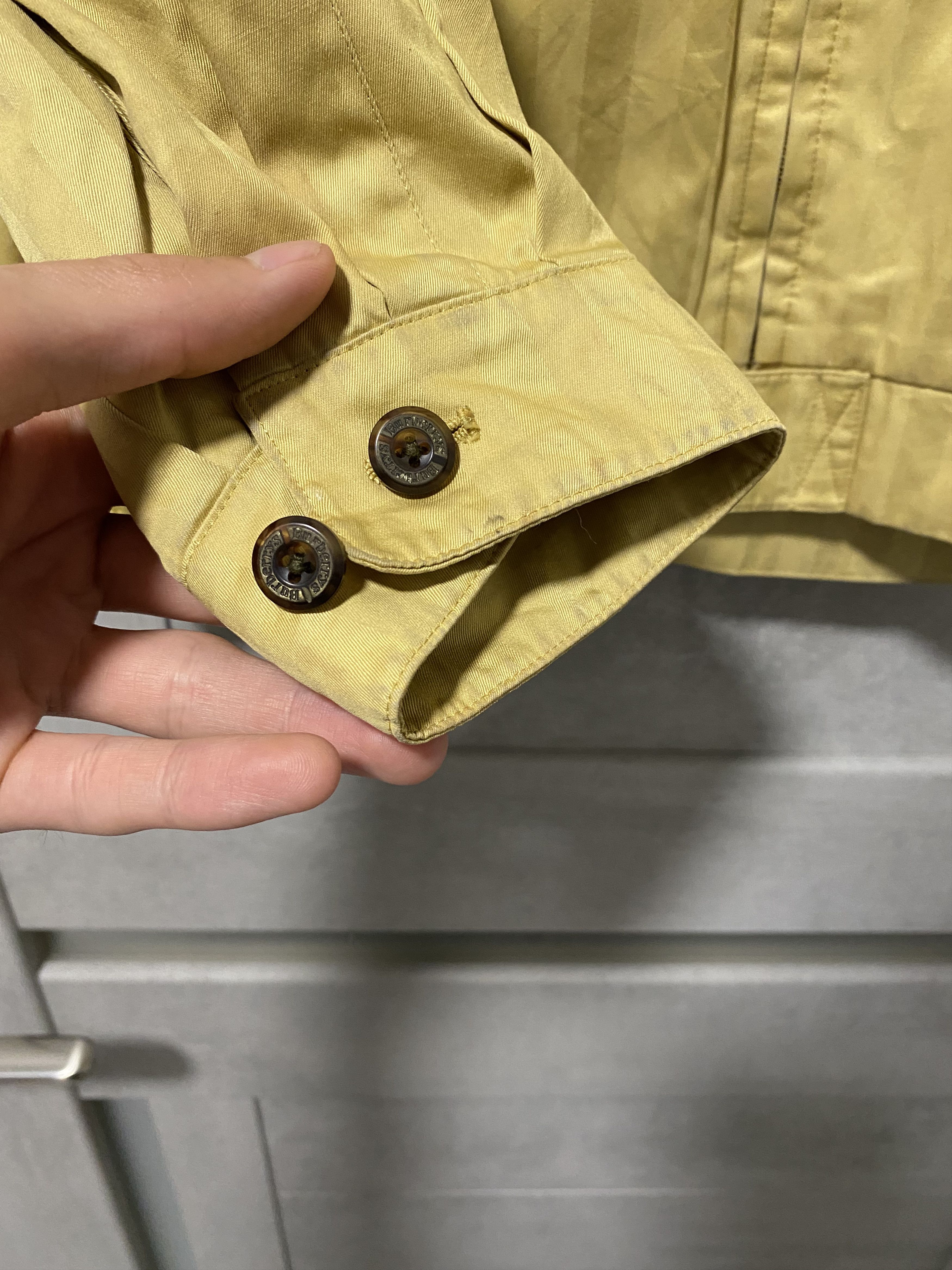 Burberry Vintage 90s Burberry gold striped bomber jacket Size US M / EU 48-50 / 2 - 10 Thumbnail